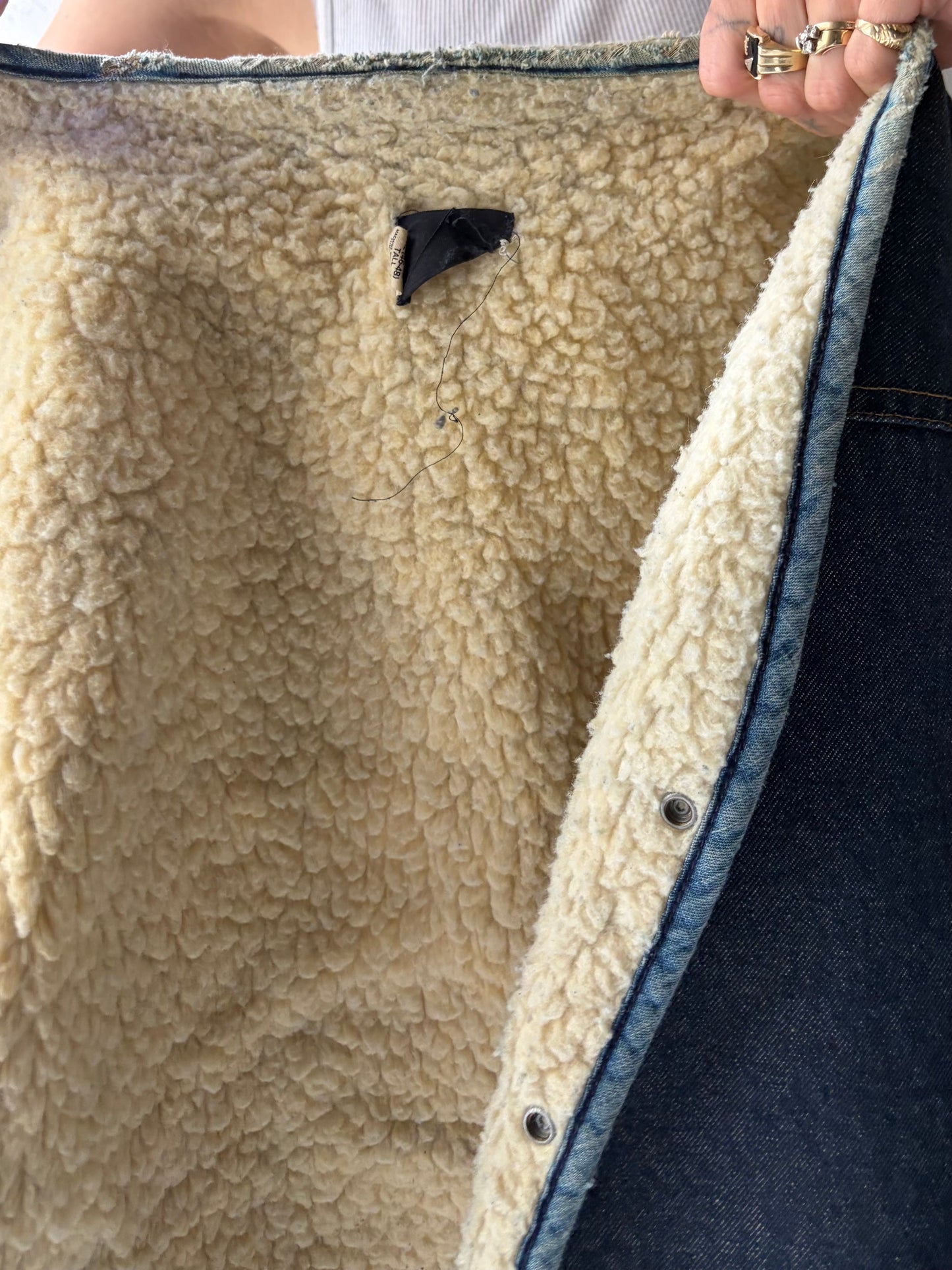 80s 'Sears Roebucks' Denim Vest / XL