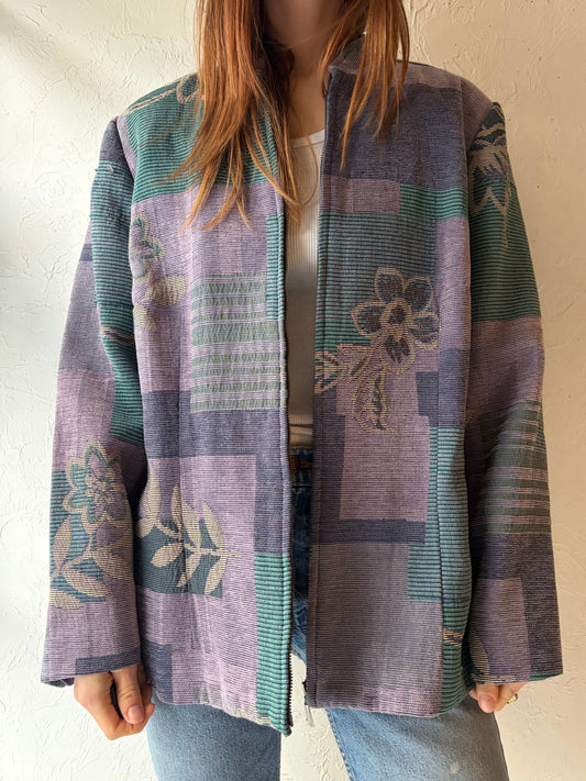 Y2k 'Alfred Dunner' Tapestry Jacket / XL