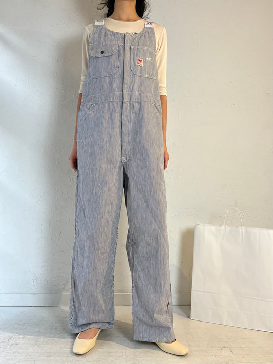 70s / 80s ‘GWG’ Pinstripe Overalls / Union Made in Canada / Medium