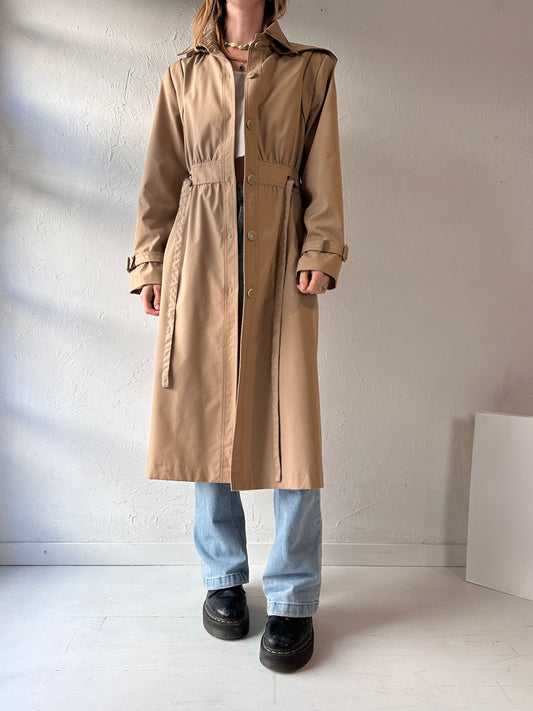 Vintage Beige Trench Coat / Small