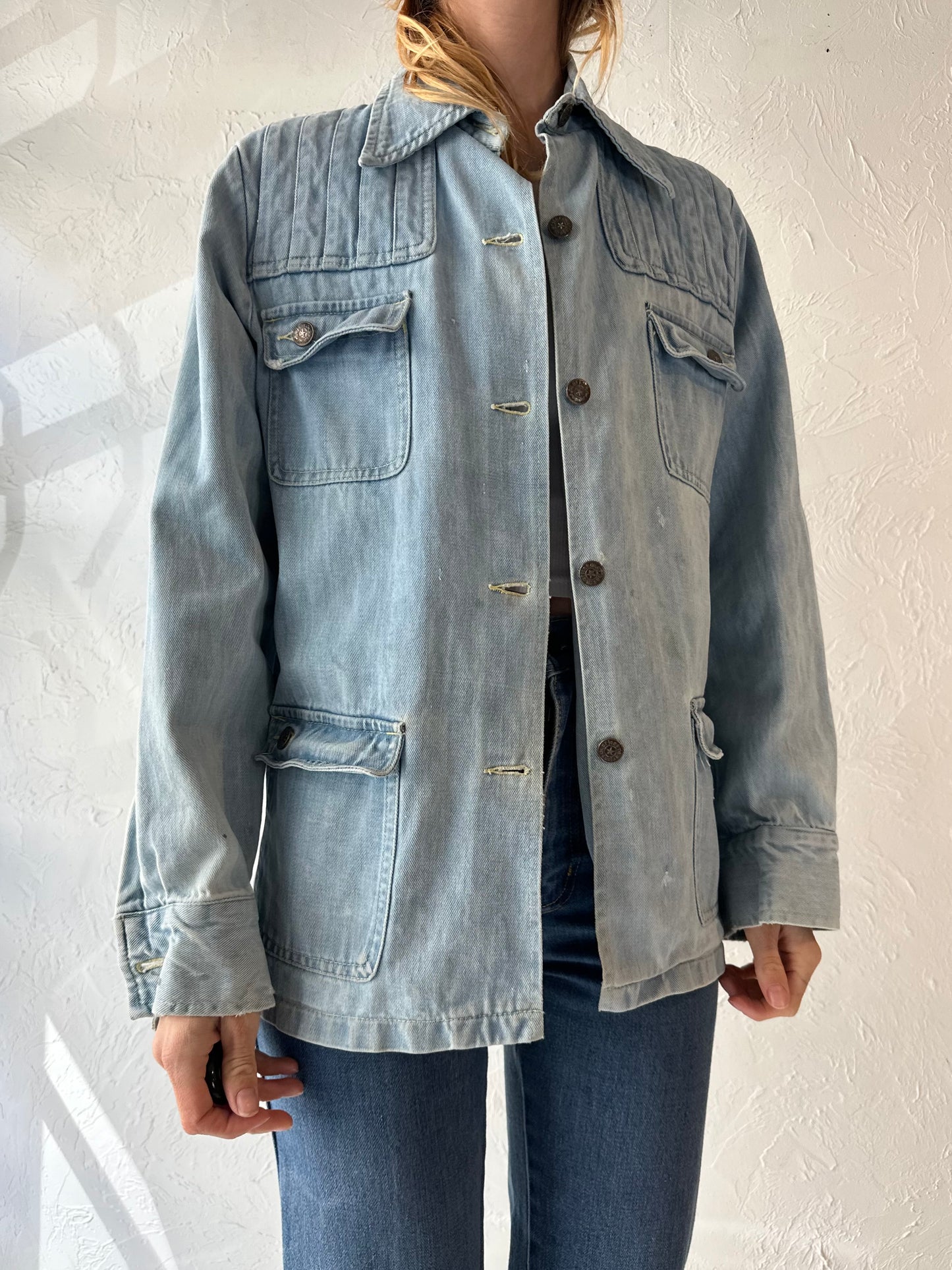 Vintage 'Marjone' Denim Jacket / Large