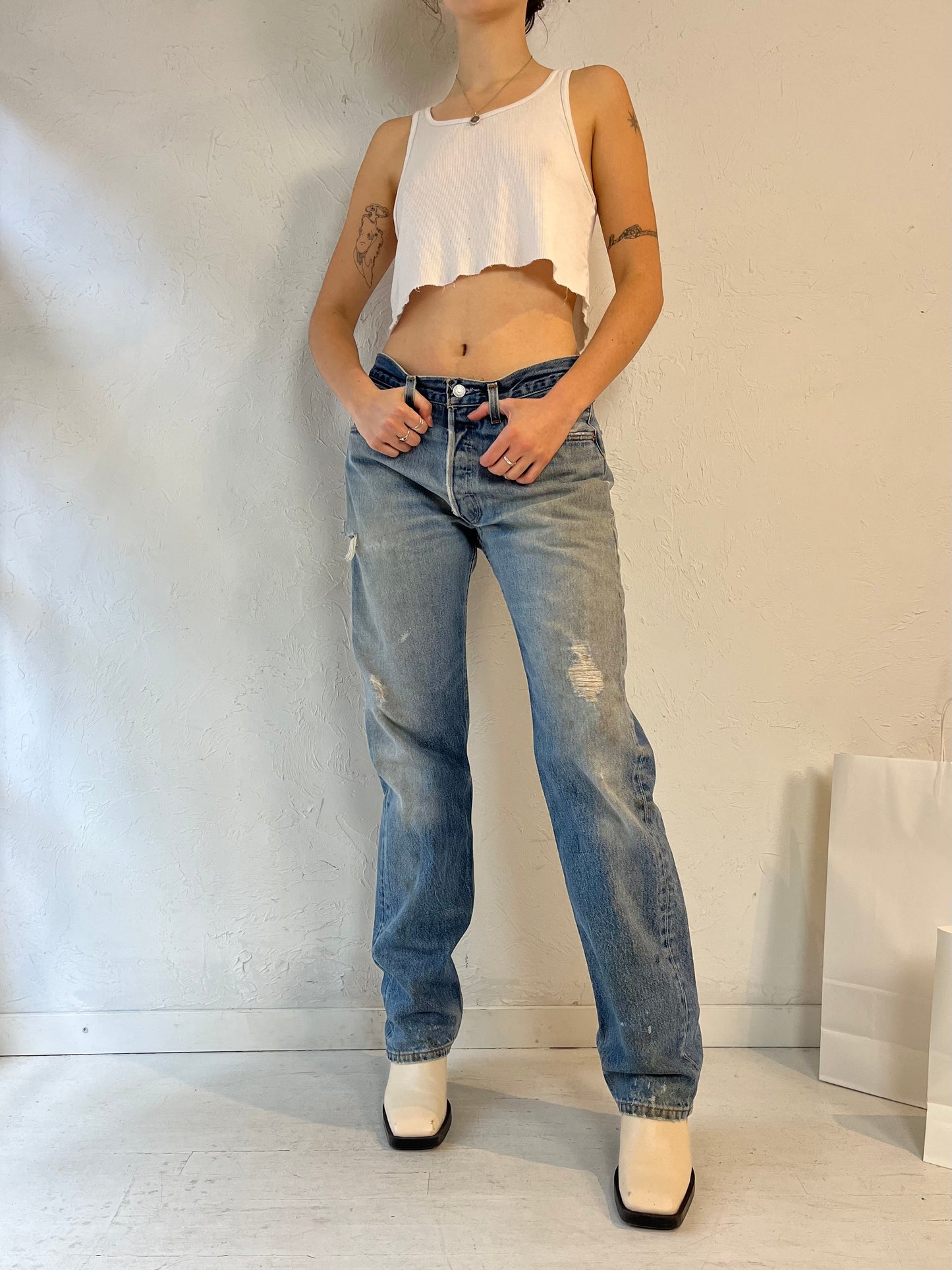 90s 'Levis' 501s Jeans / Made in USA / 31