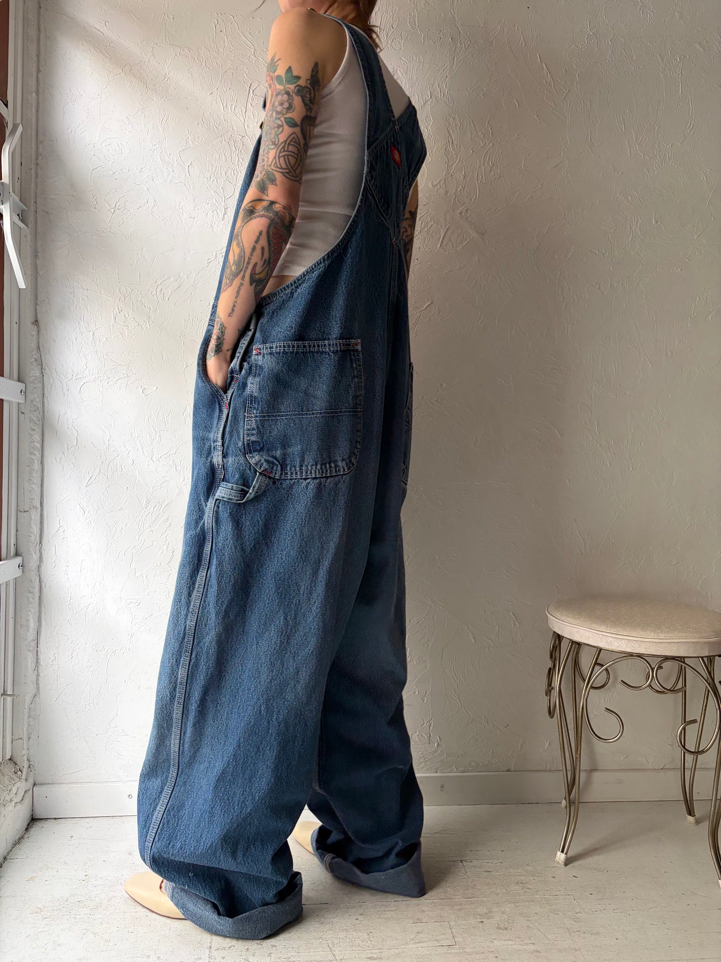 Y2K ‘Dickies’ Denim Overalls / XL