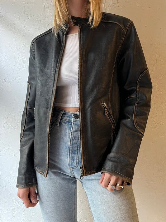 90s ‘Danier’ Leather Jacket / XXS