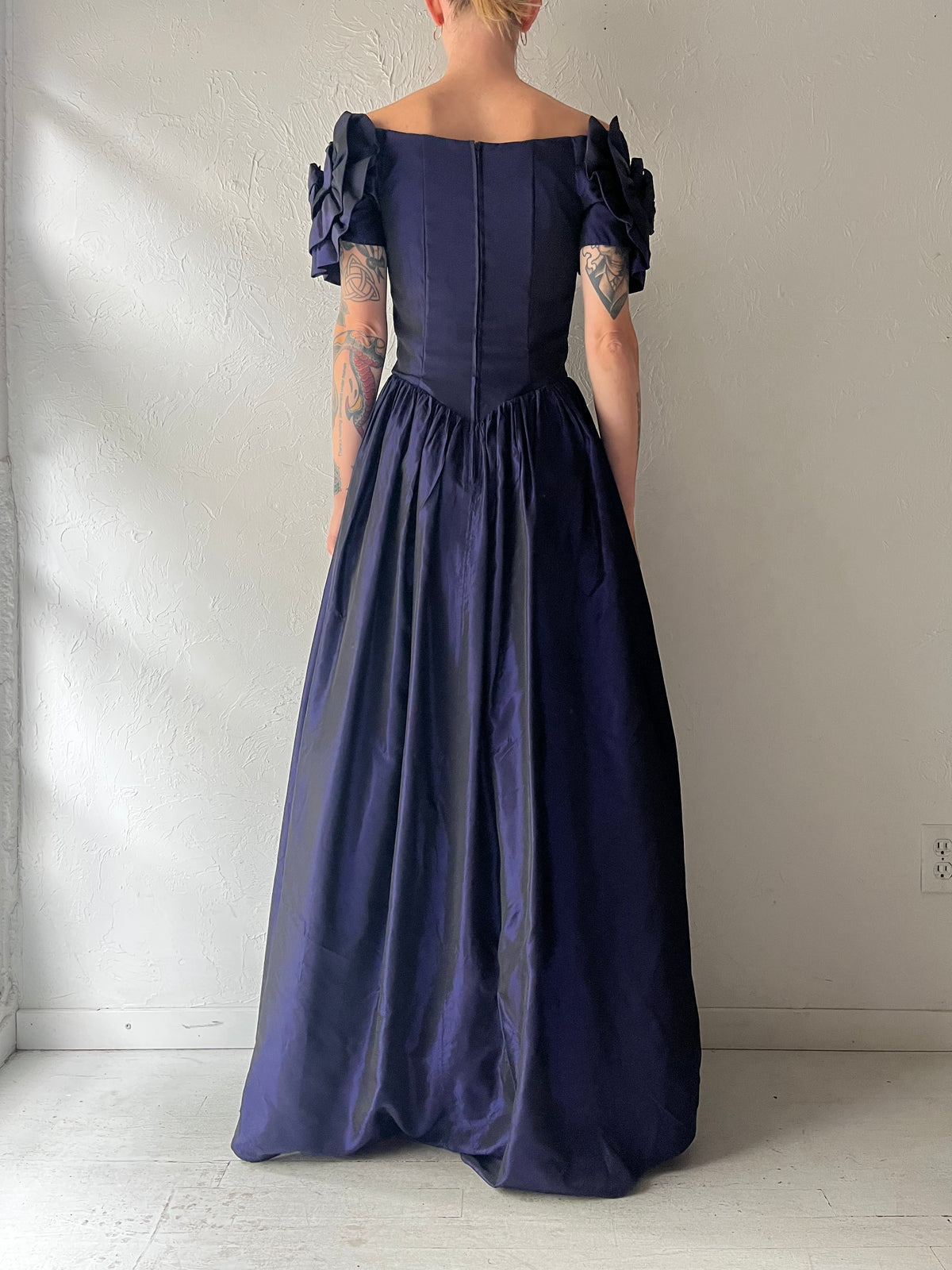 90s ‘Jessica McClintock’ Purple Formal Dress / Small