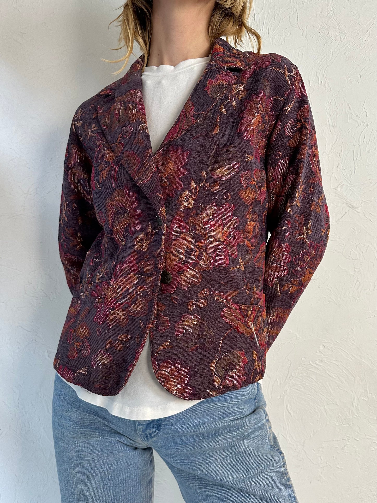 Y2k 'Coldwater Creek Floral Tapestry Jacket / Small