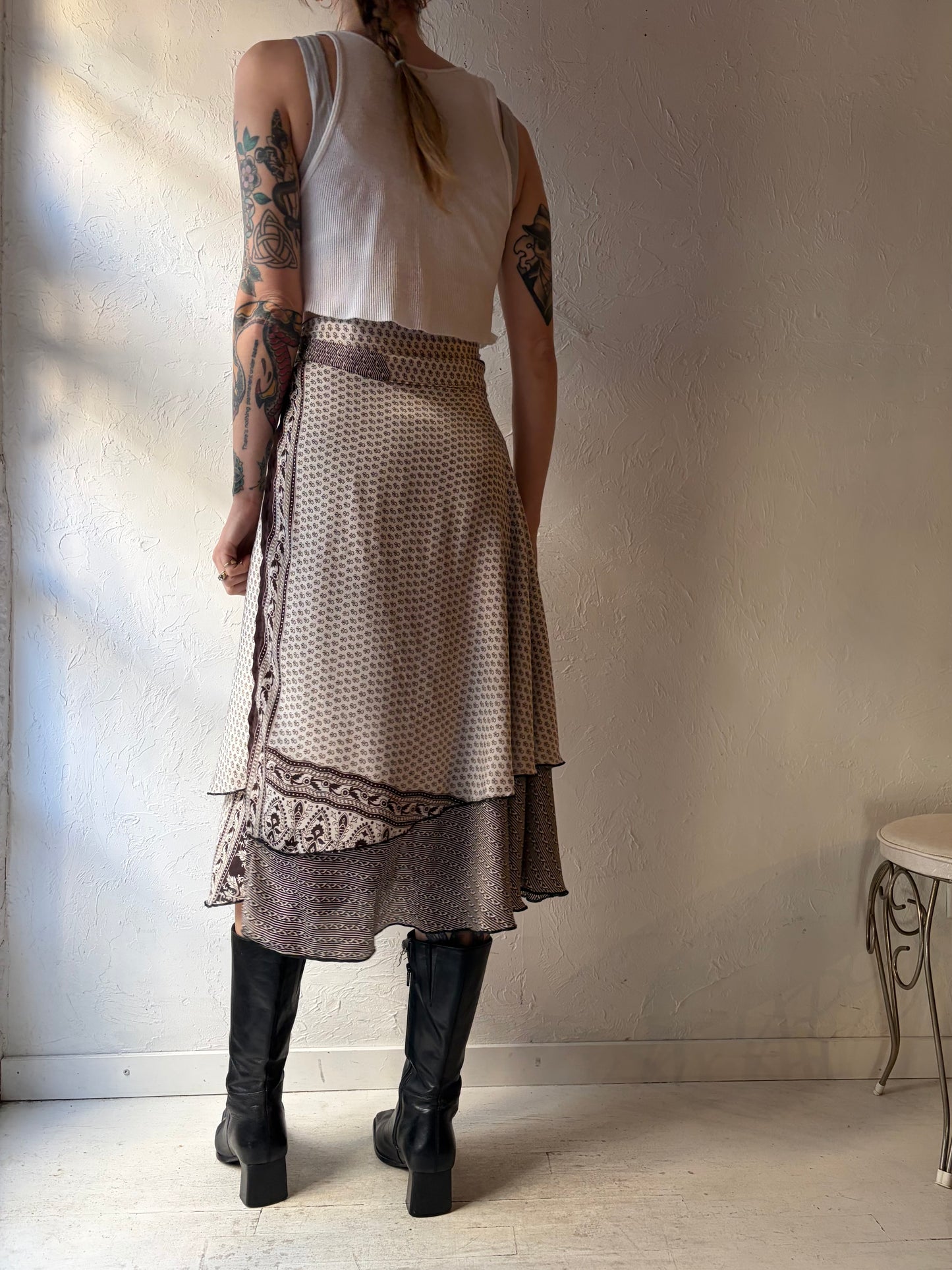 Y2k 'Kariza' Wrap Skirt / Medium