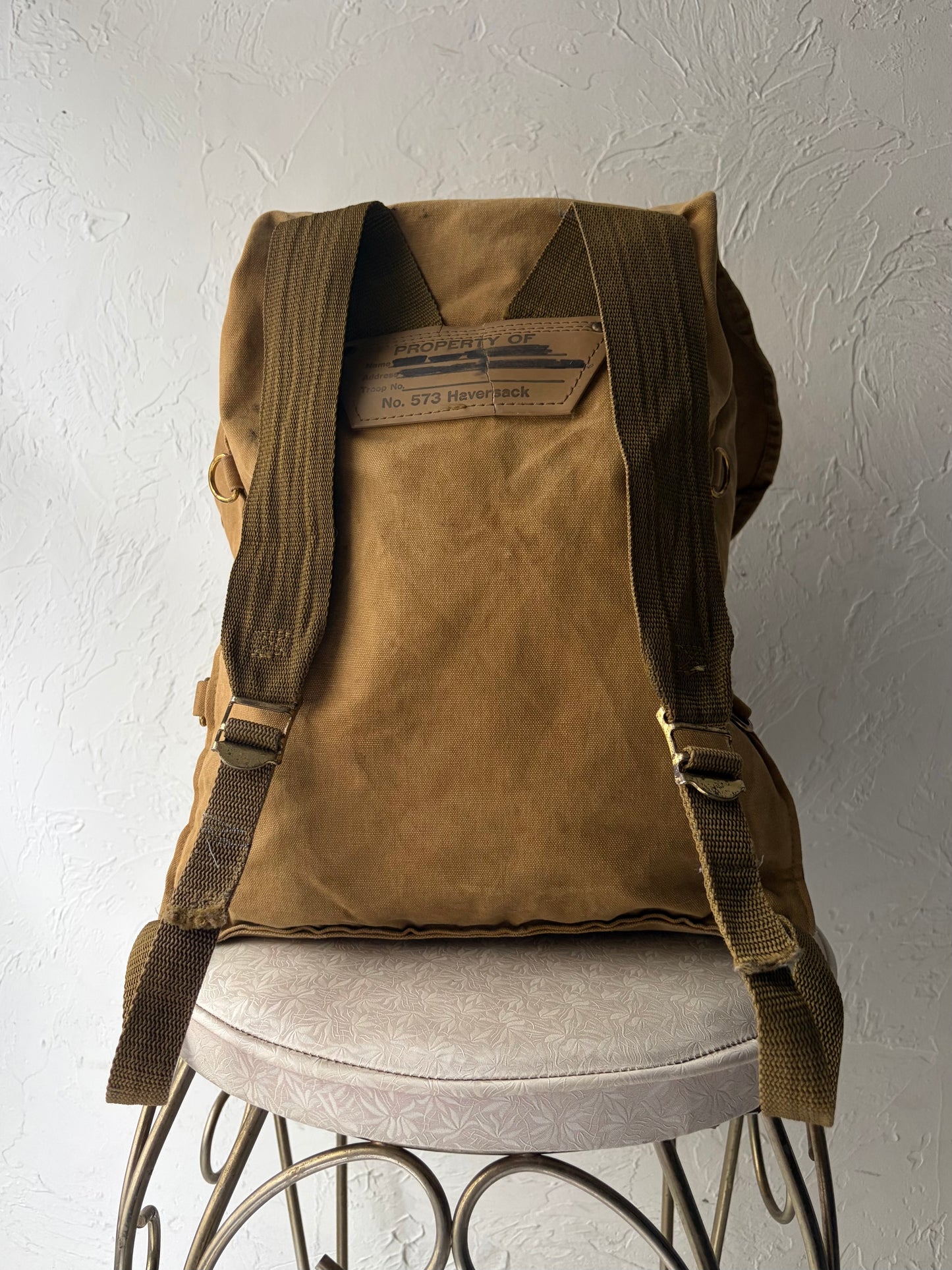 Vintage 'Boy Scouts' Canvas Backpack