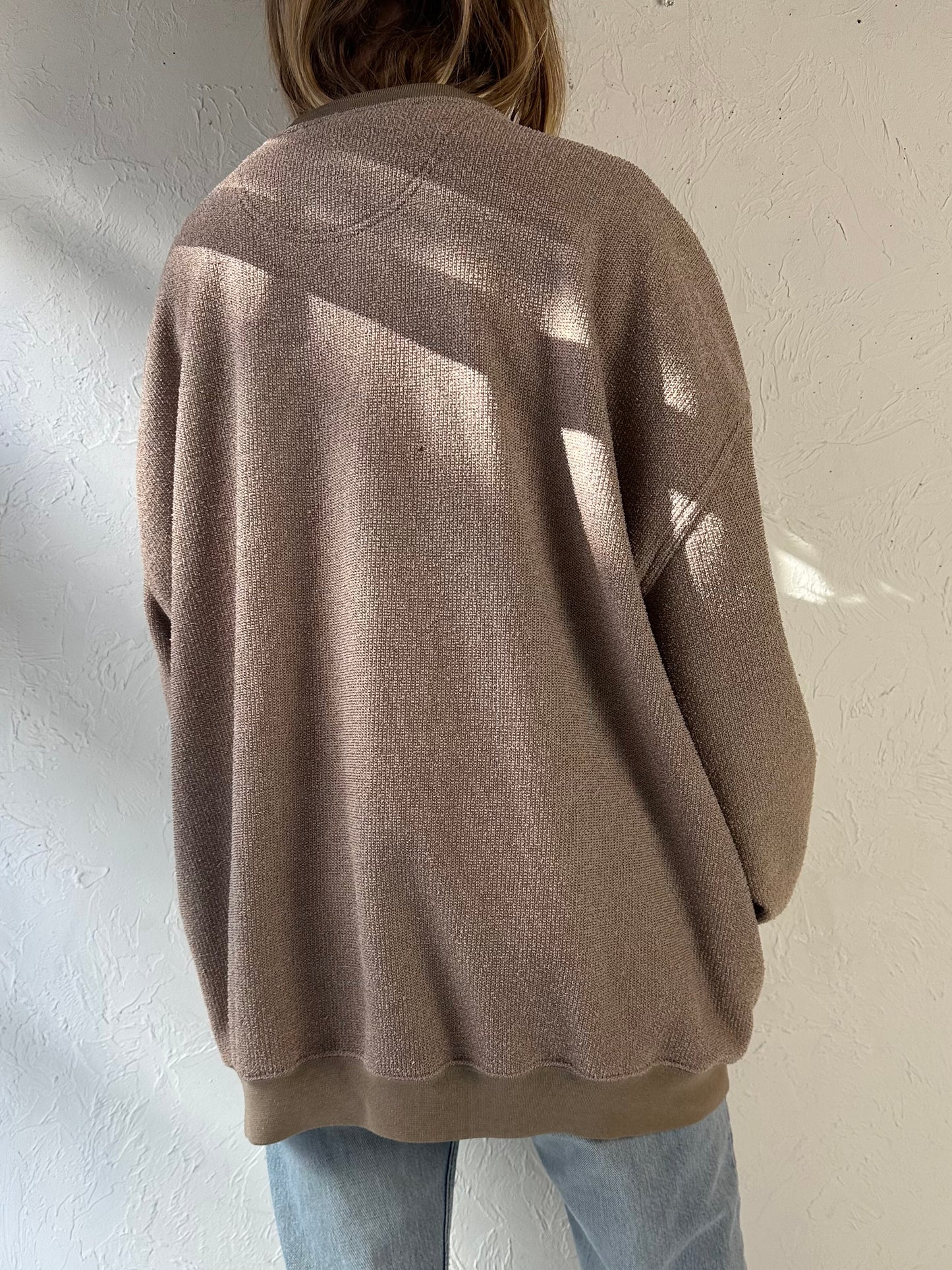 90s ‘Lee’ Utah Jazz Brown Knit Sweatshirt / 2XL