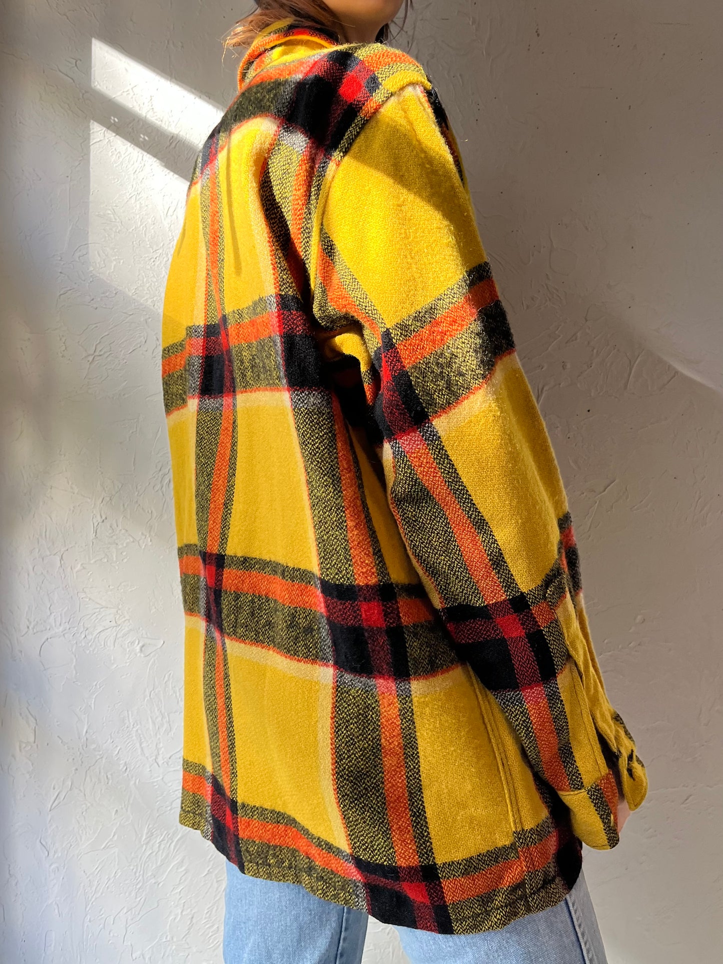 70s ‘Timberline’ Yellow Wool Shirt / Medium
