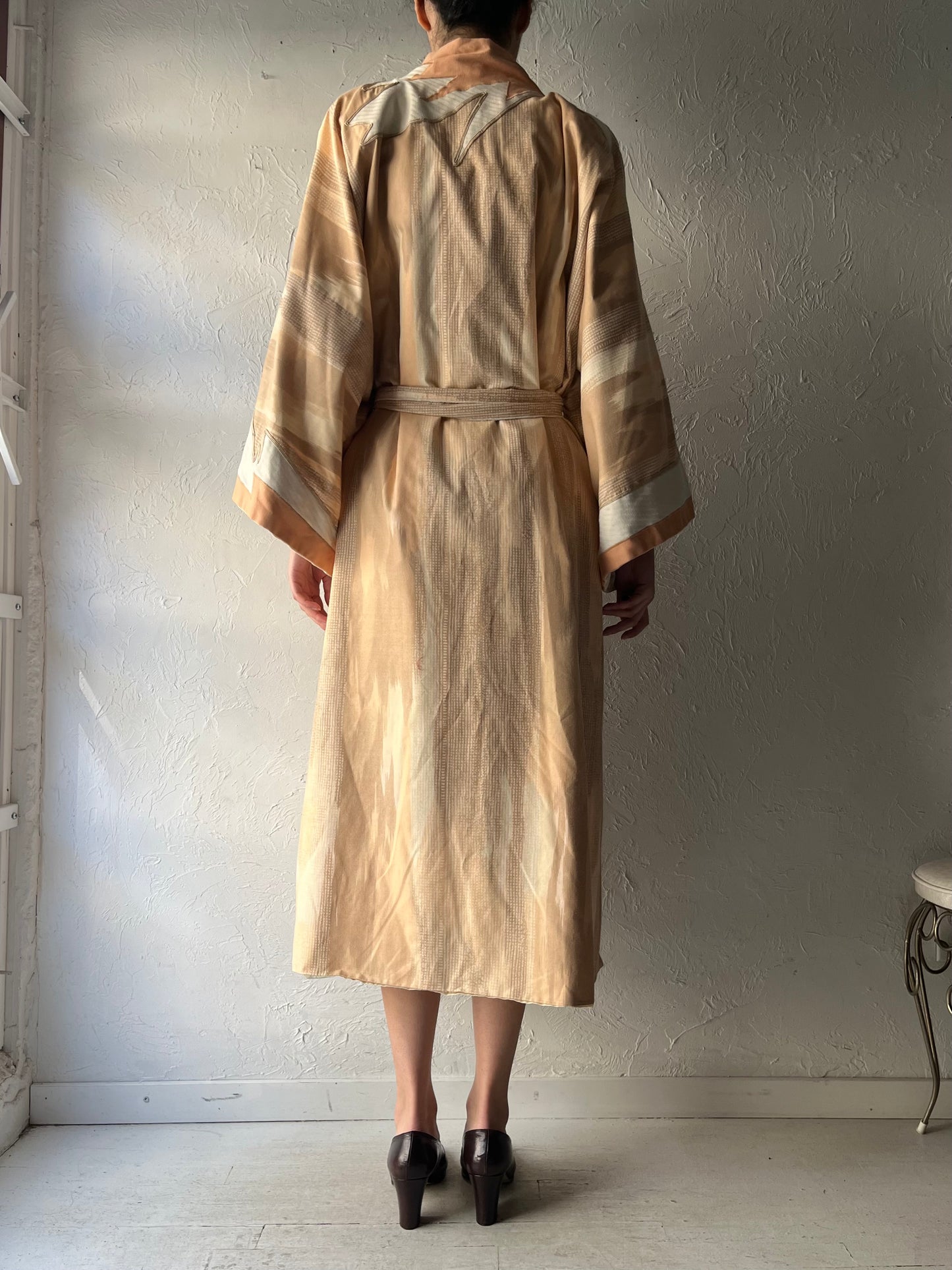 90s 'Muze' Retro Kimono Style Robe / Vintage 1990s Festival Robe / XL