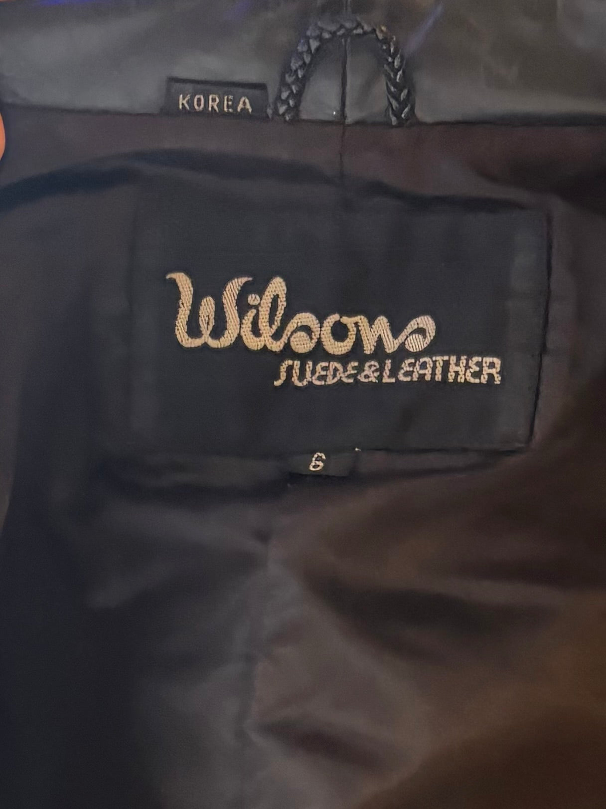 90s 'Wilson' Black Leather Jacket / XSmall