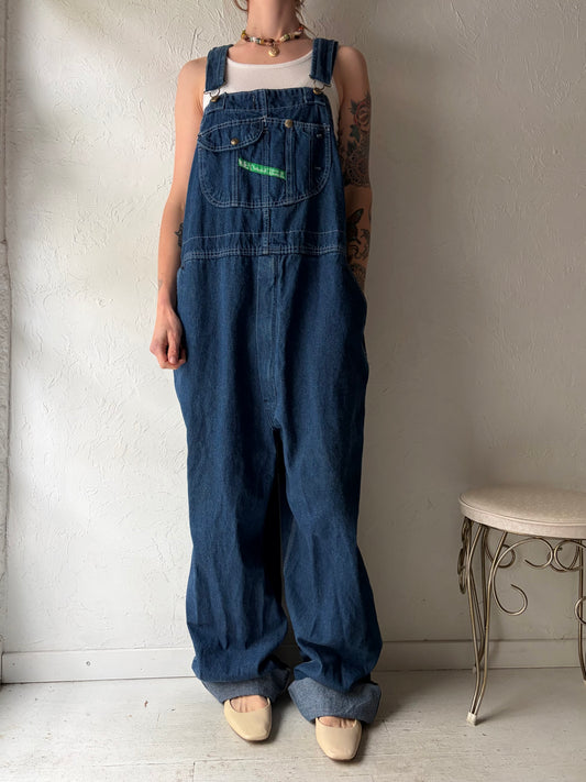 Y2k ‘Key’ Denim Overalls / XL