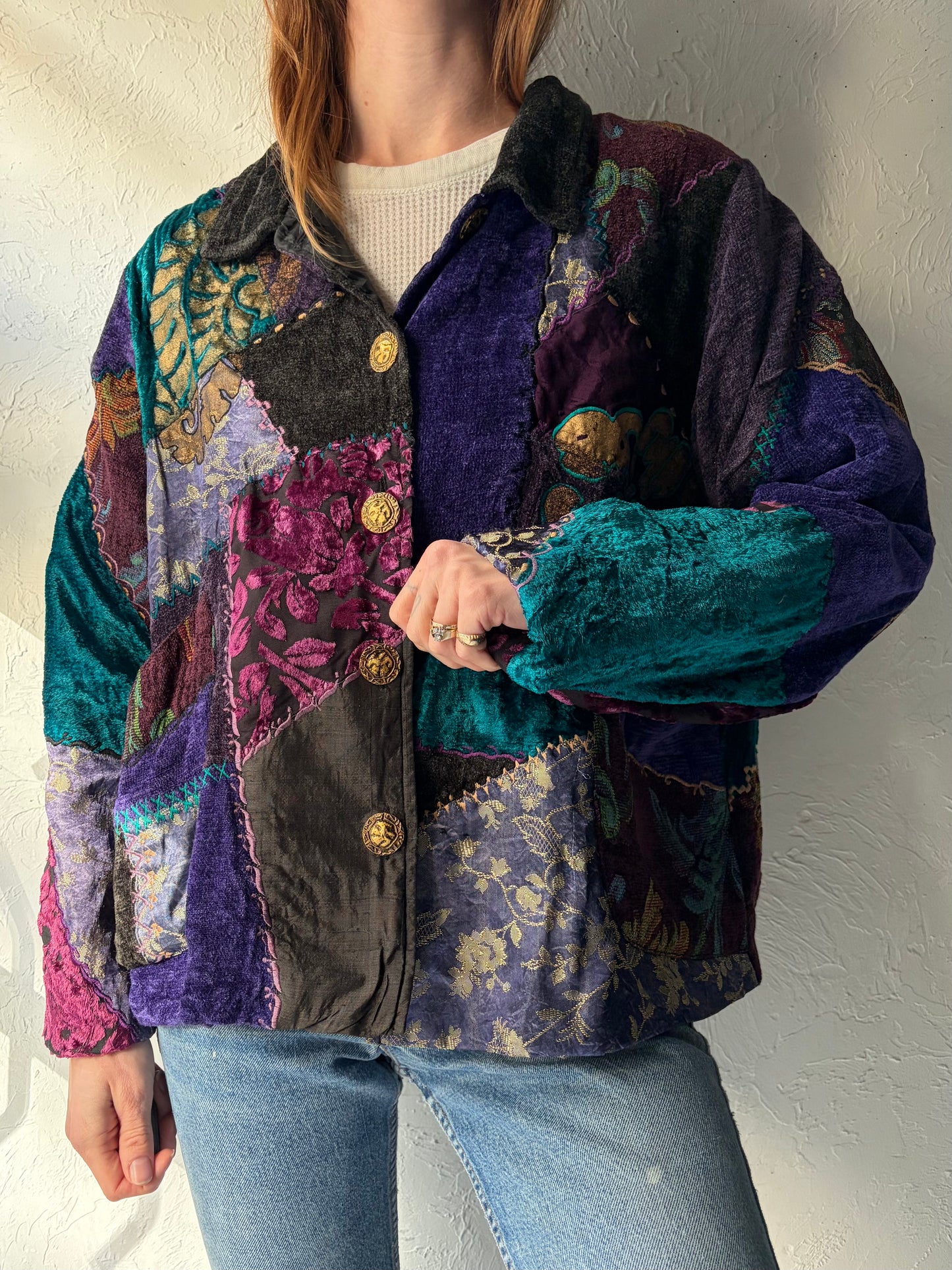 90s 'Tapestry Patch' Jacket / XL
