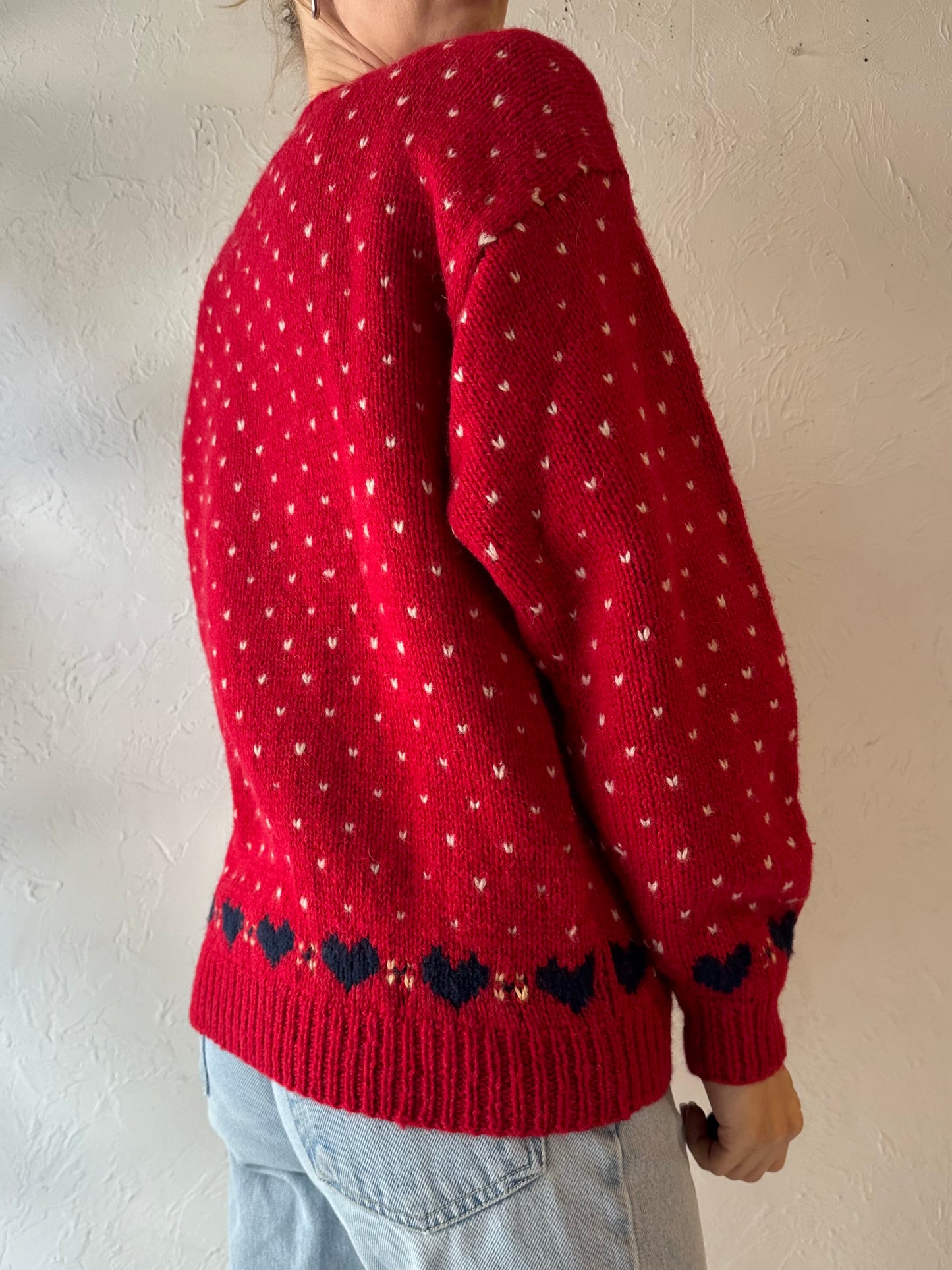 90s 'Eddie Bauer' Wool Duck Sweater / Medium