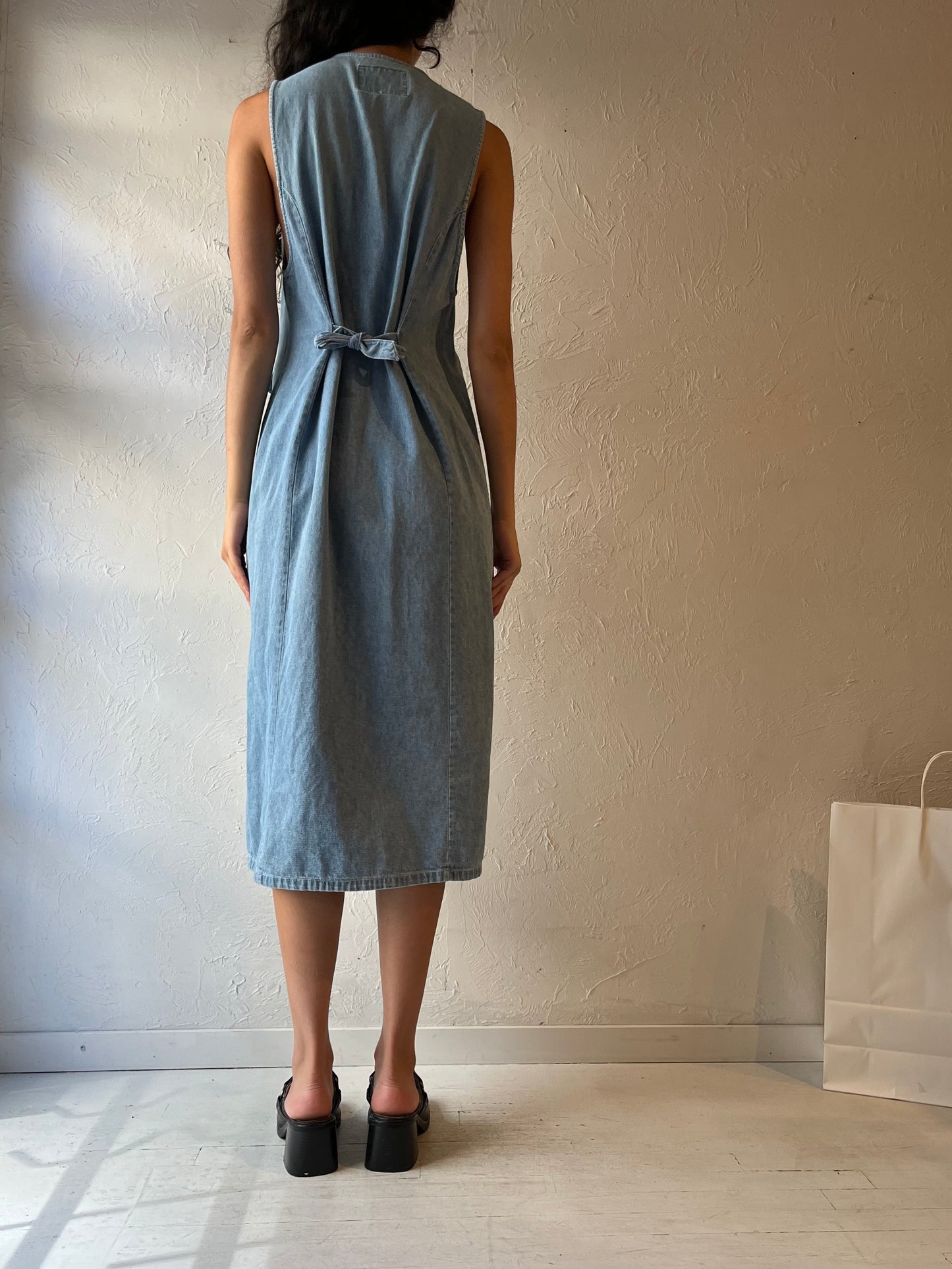 90s ‘Rafaela’ Denim Midi Dress / Medium