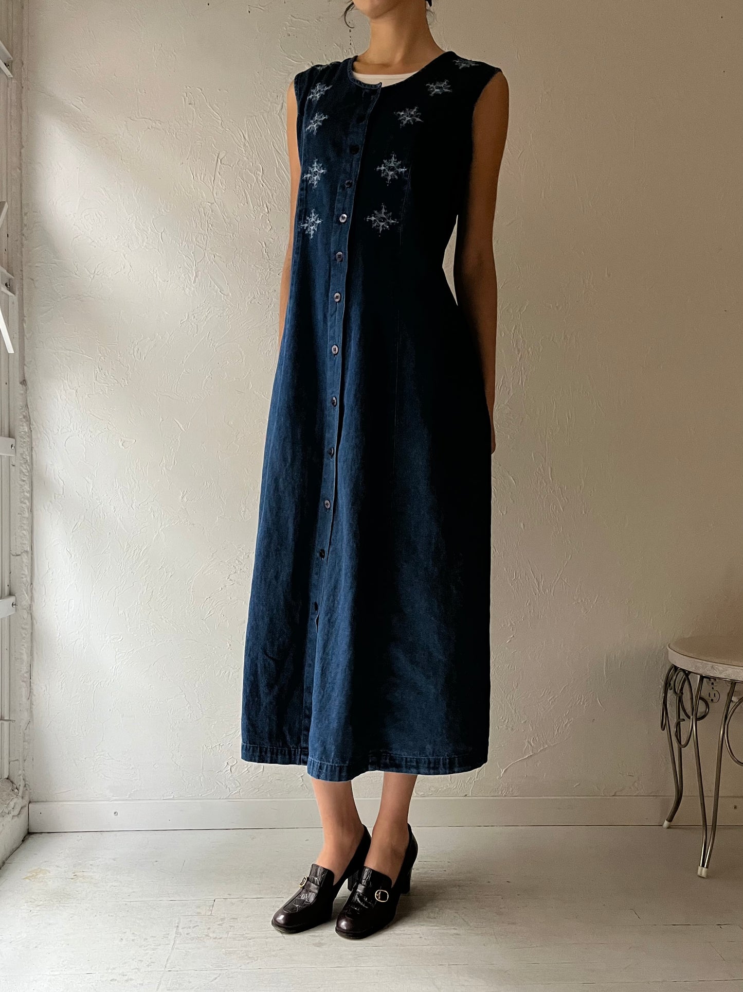 90s ‘Arvanti’ Denim Dress / XL
