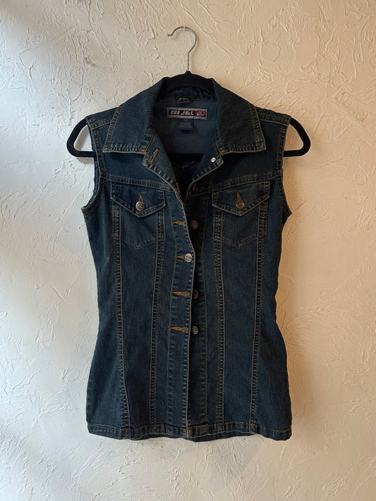 Y2K Denim Vest / XS