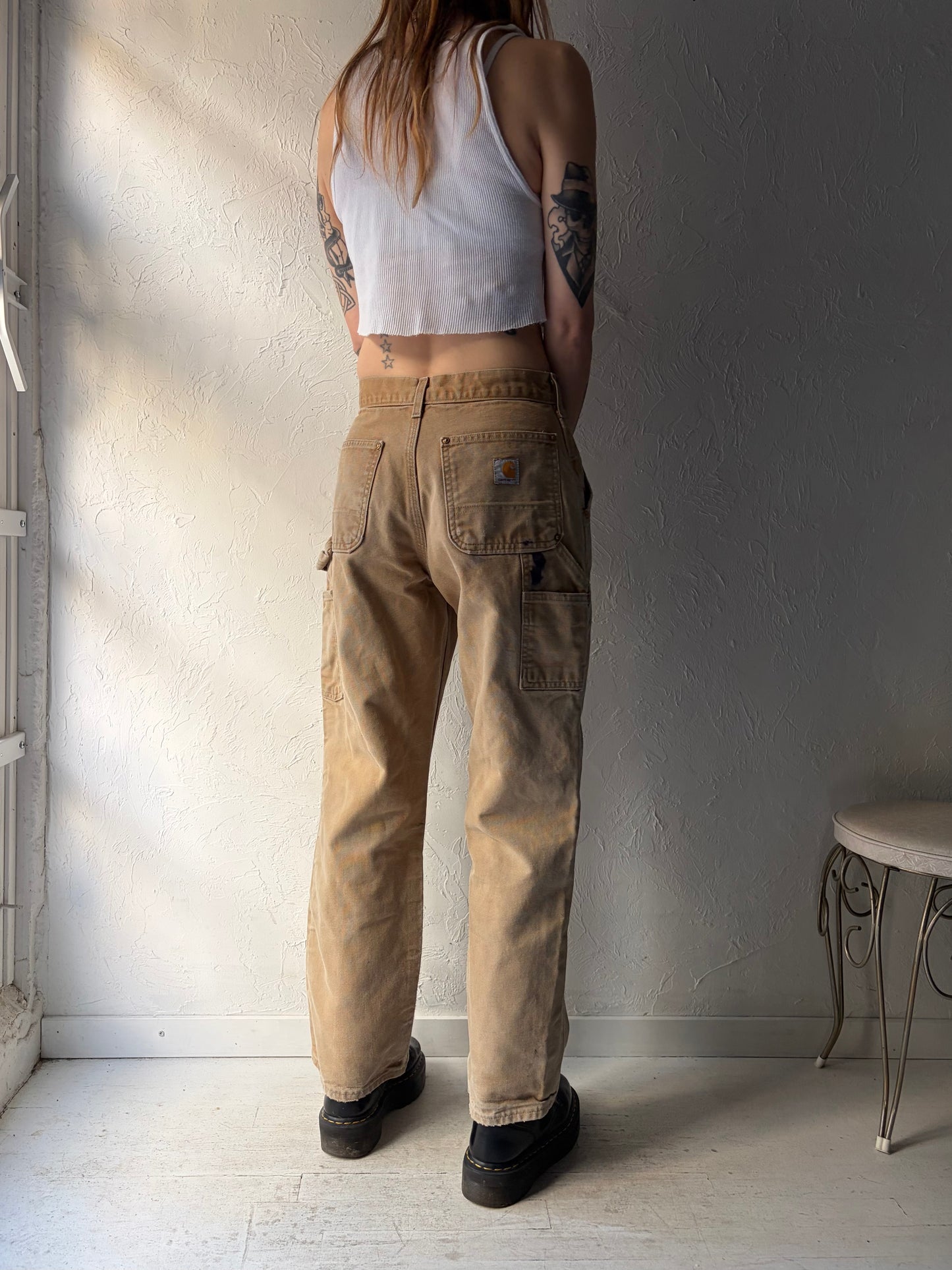 Vintage 'Carhartt' Double Knee Workwear Pants / 29