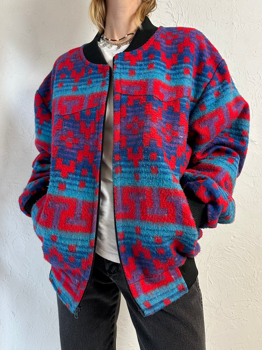 Vintage 'Saddlesmith Outfitters' Bomber Jacket / Medium