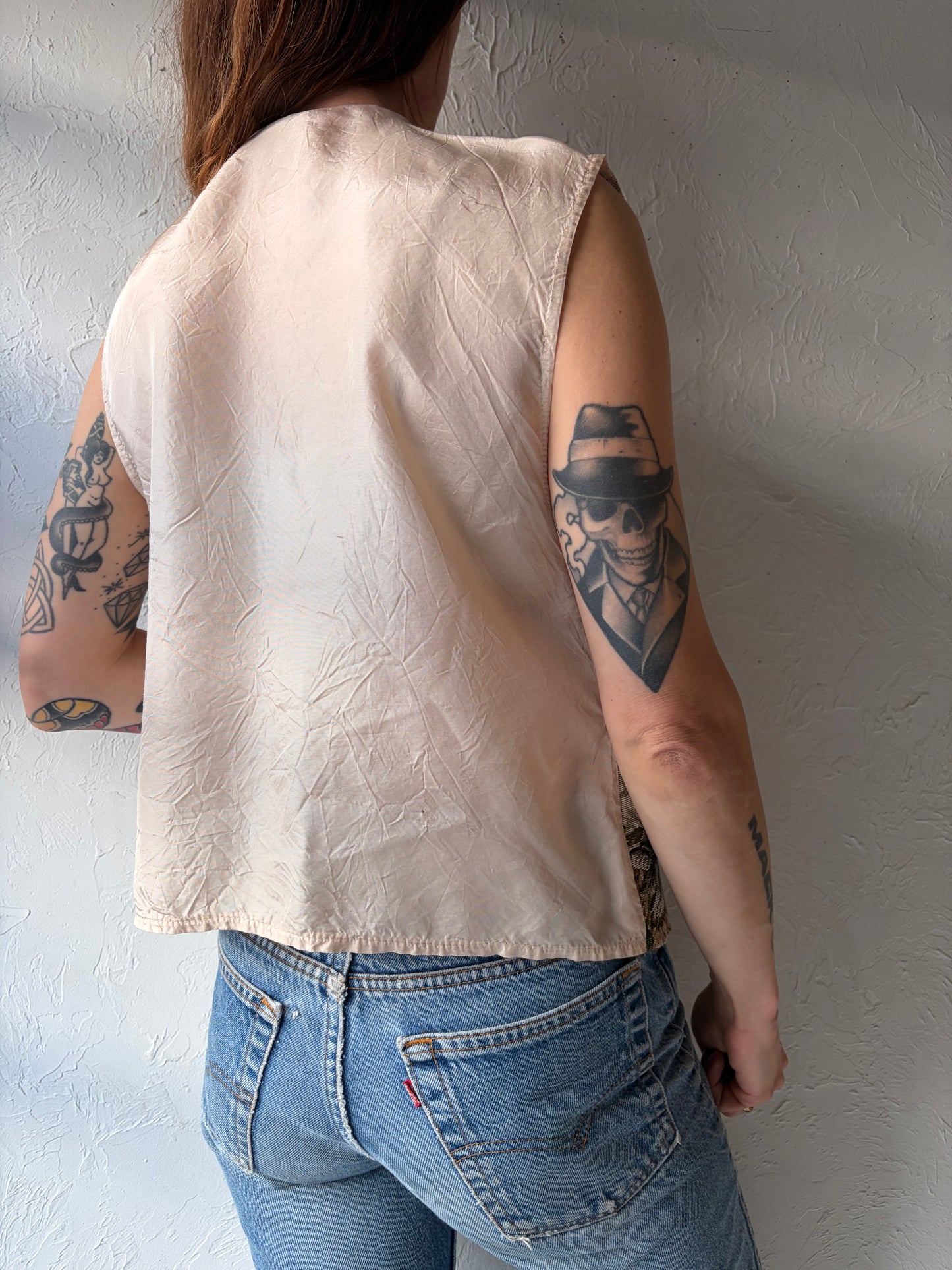 90s 'Savannah' Lightweight Tapestry Vest / Medium