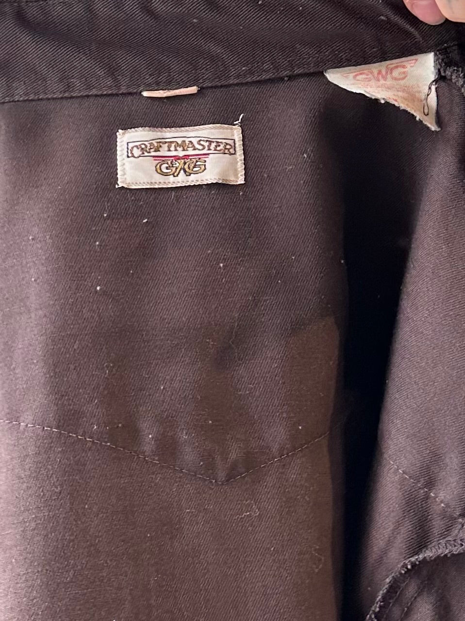 90s ‘GWG’ Brown Snap Up Shirt / Medium