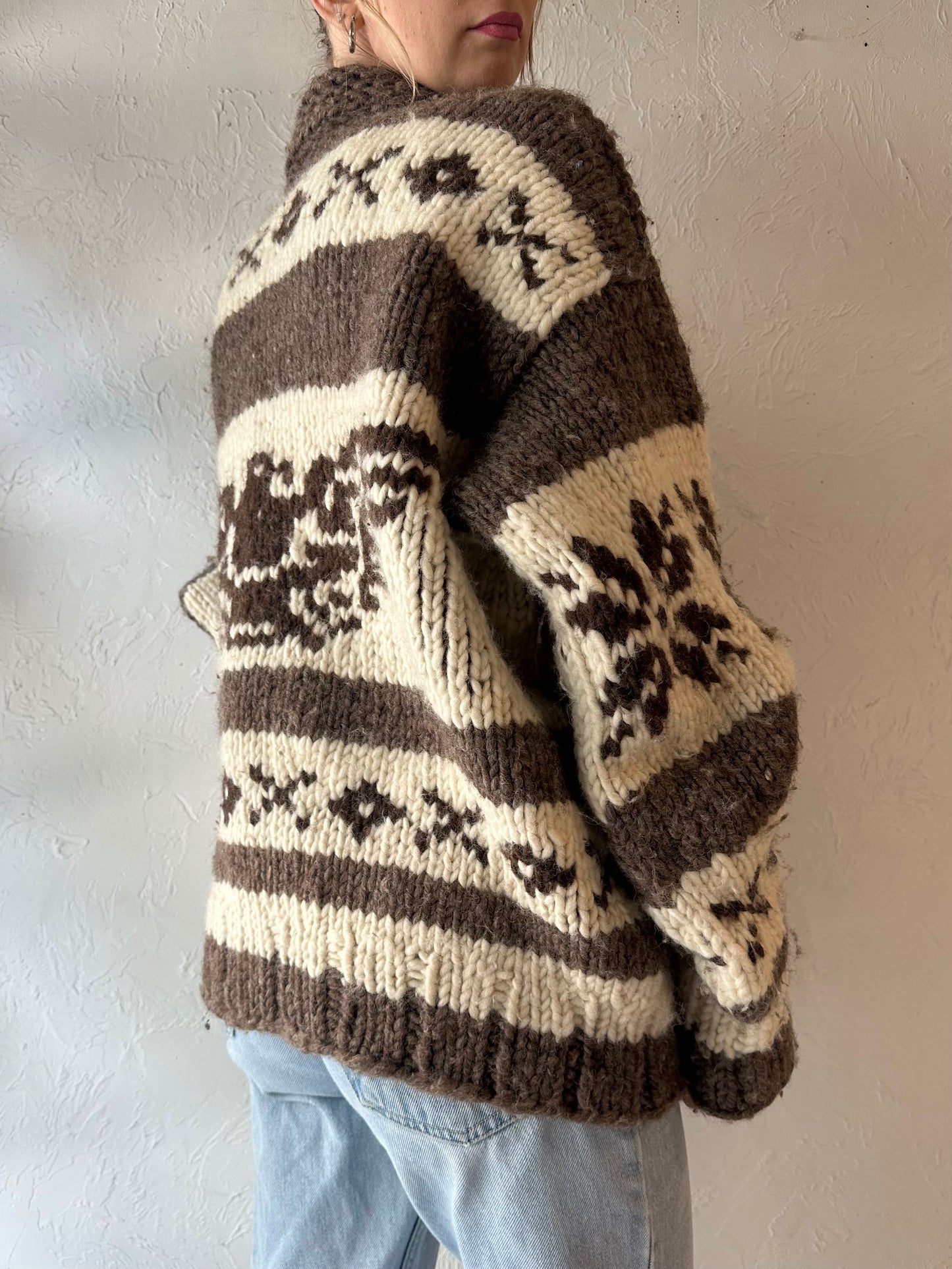 Vintage 'Hills' Wool Knit Eagle Sweater / Large