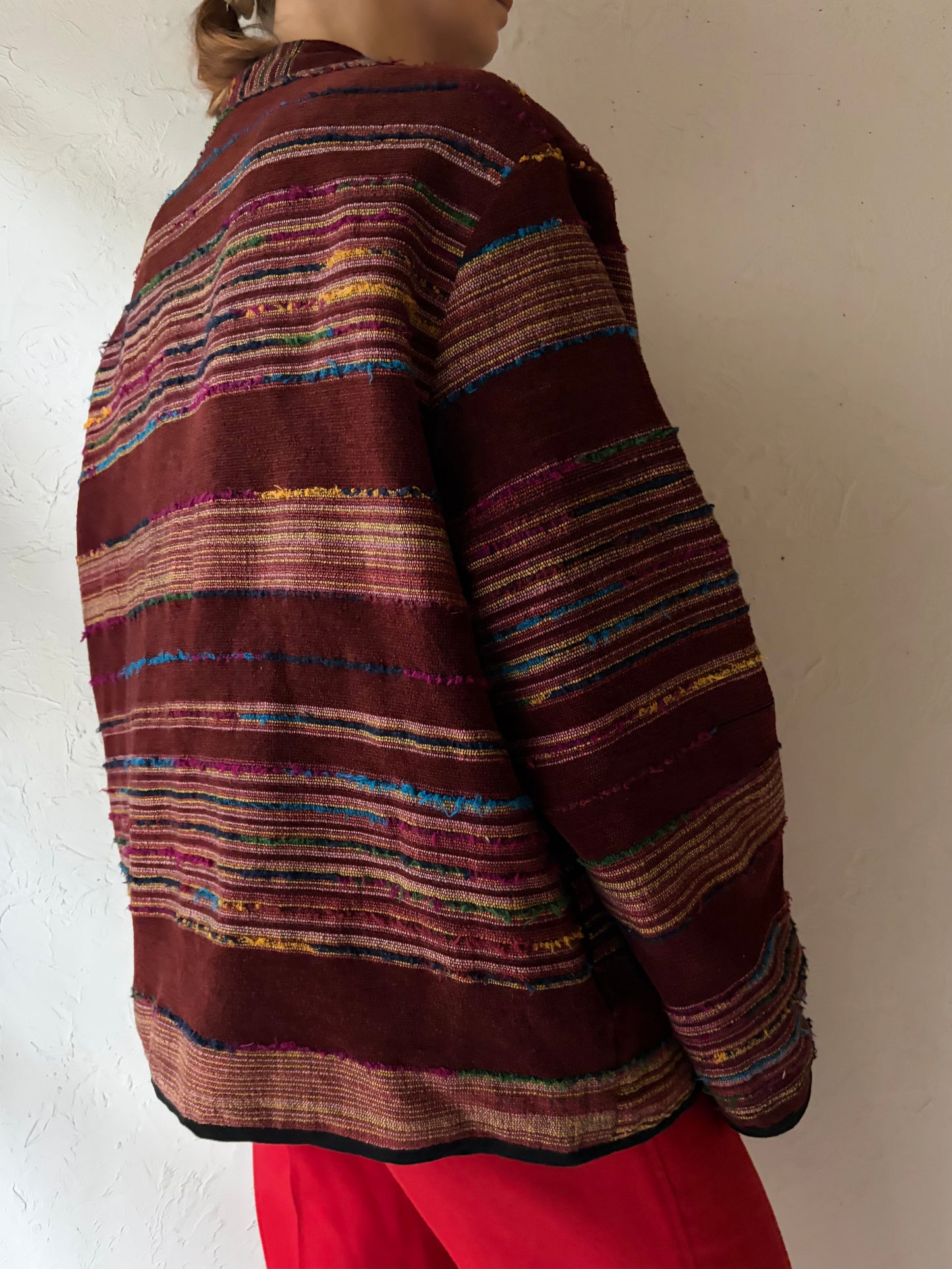 Y2k 'White Stag' Tapestry Jacket / Large