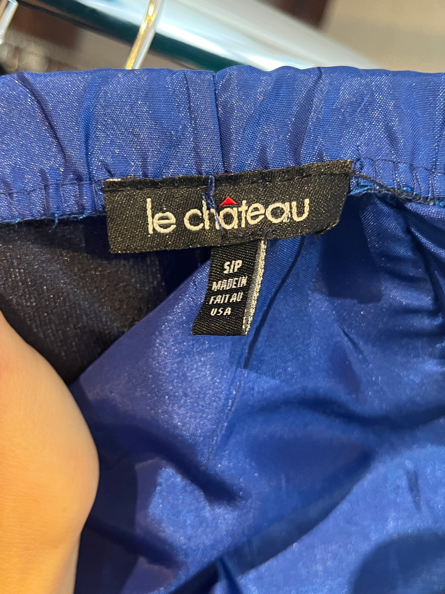 Y2k 'Le Chateau' Blue Bubble Mini Formal Dress / Small