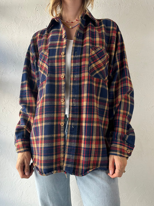 80s 'Big Mac JC Penny' Thick Cotton Flannel Shirt / Medium