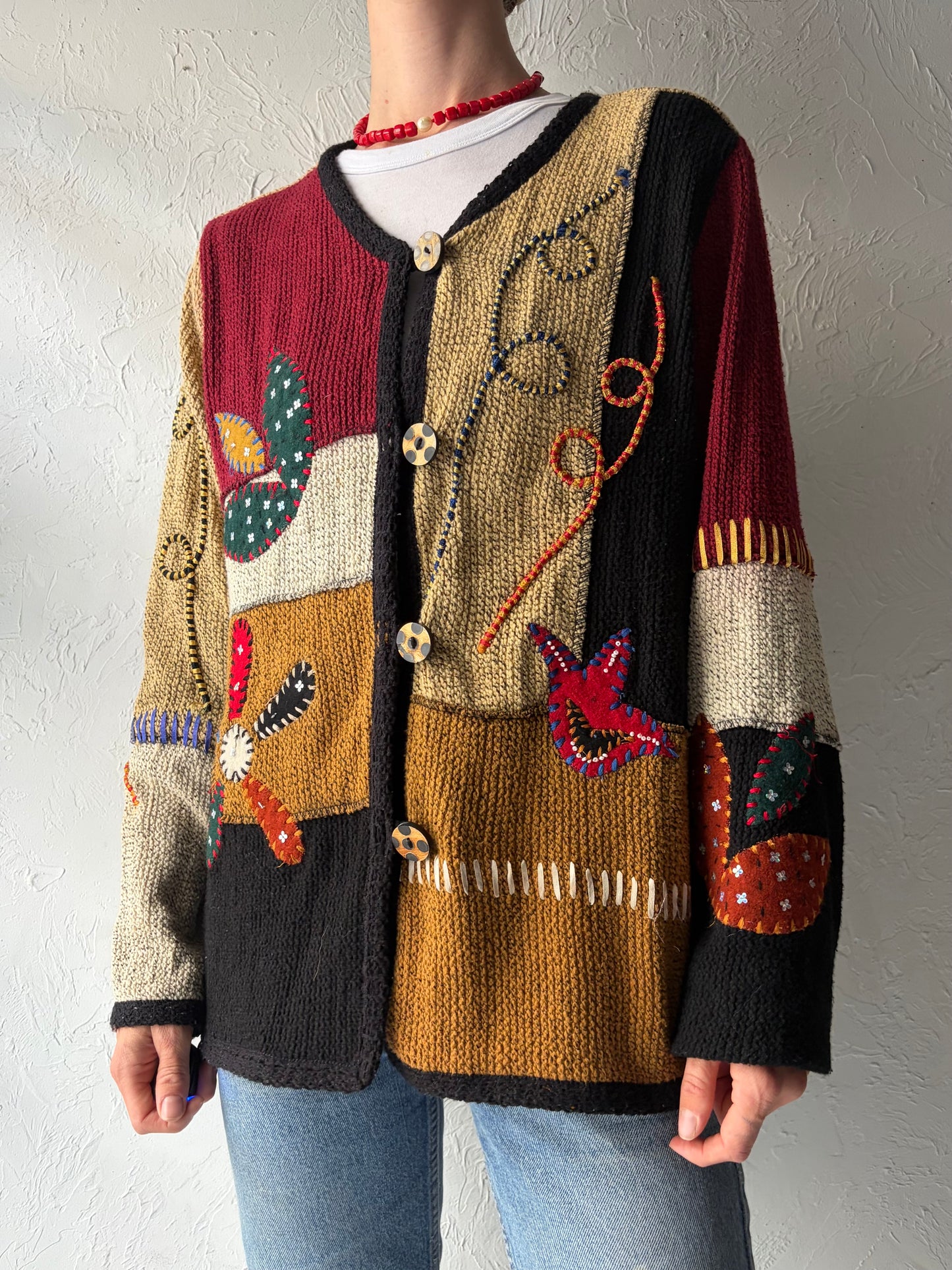 90s 'Allure' Cardigan Sweater / Medium