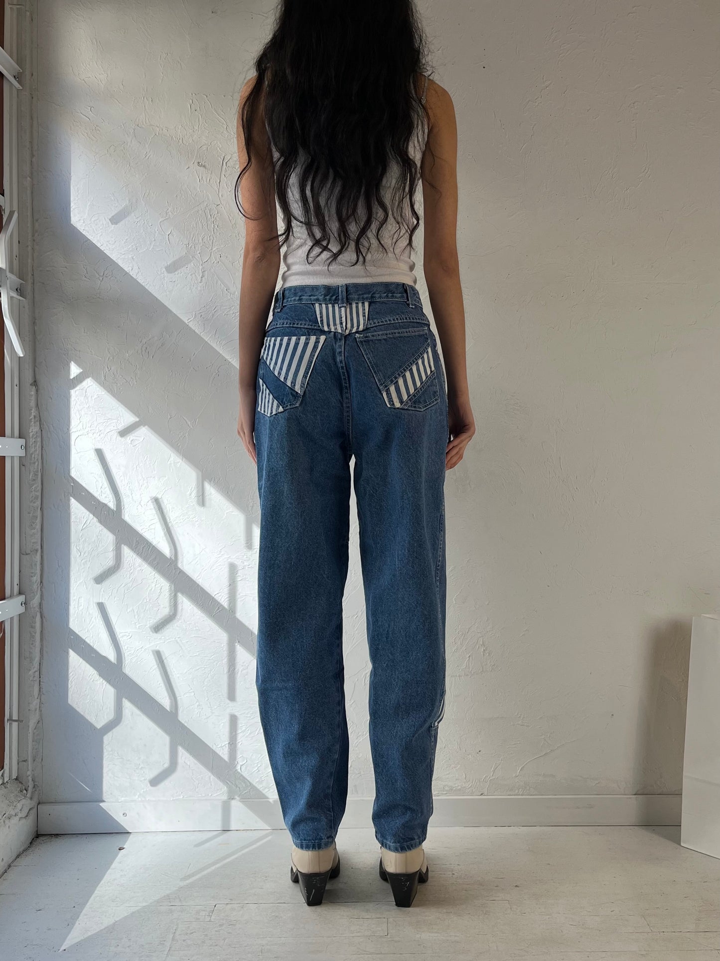 90s ‘Cobra’ High Waisted Blue Jeans / Medium