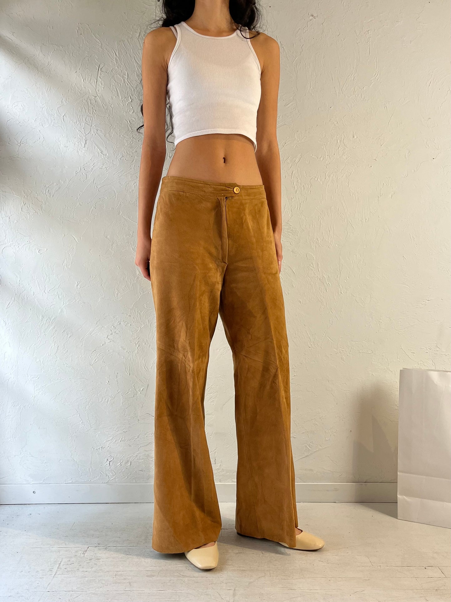 Vintage Suede Leather Pants / Large