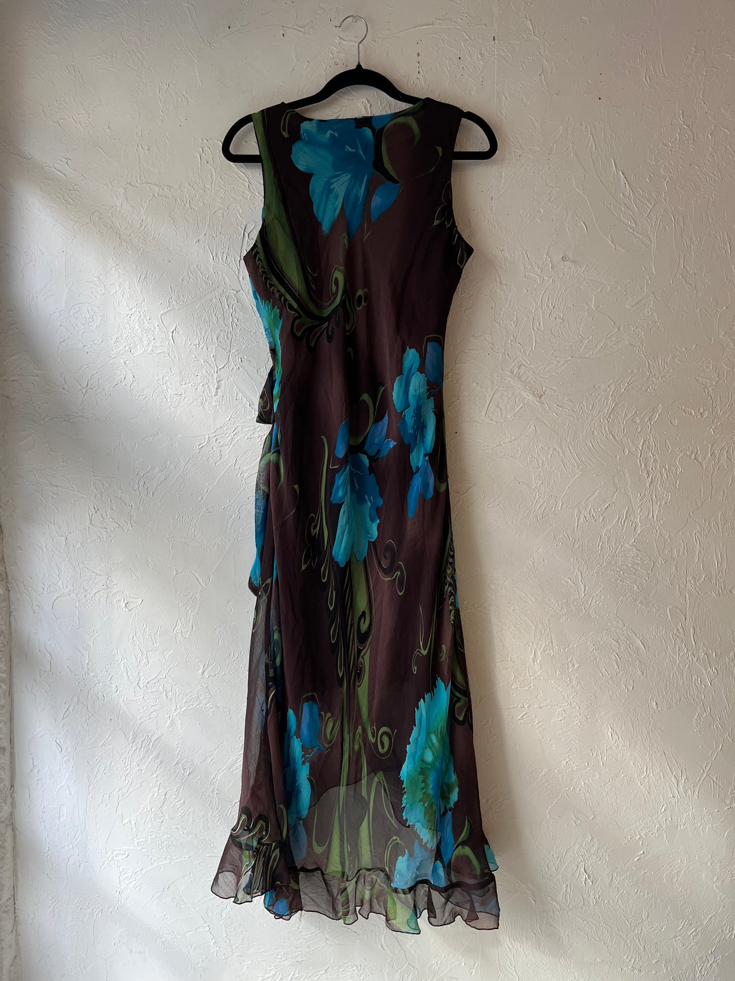 Brown floral dress