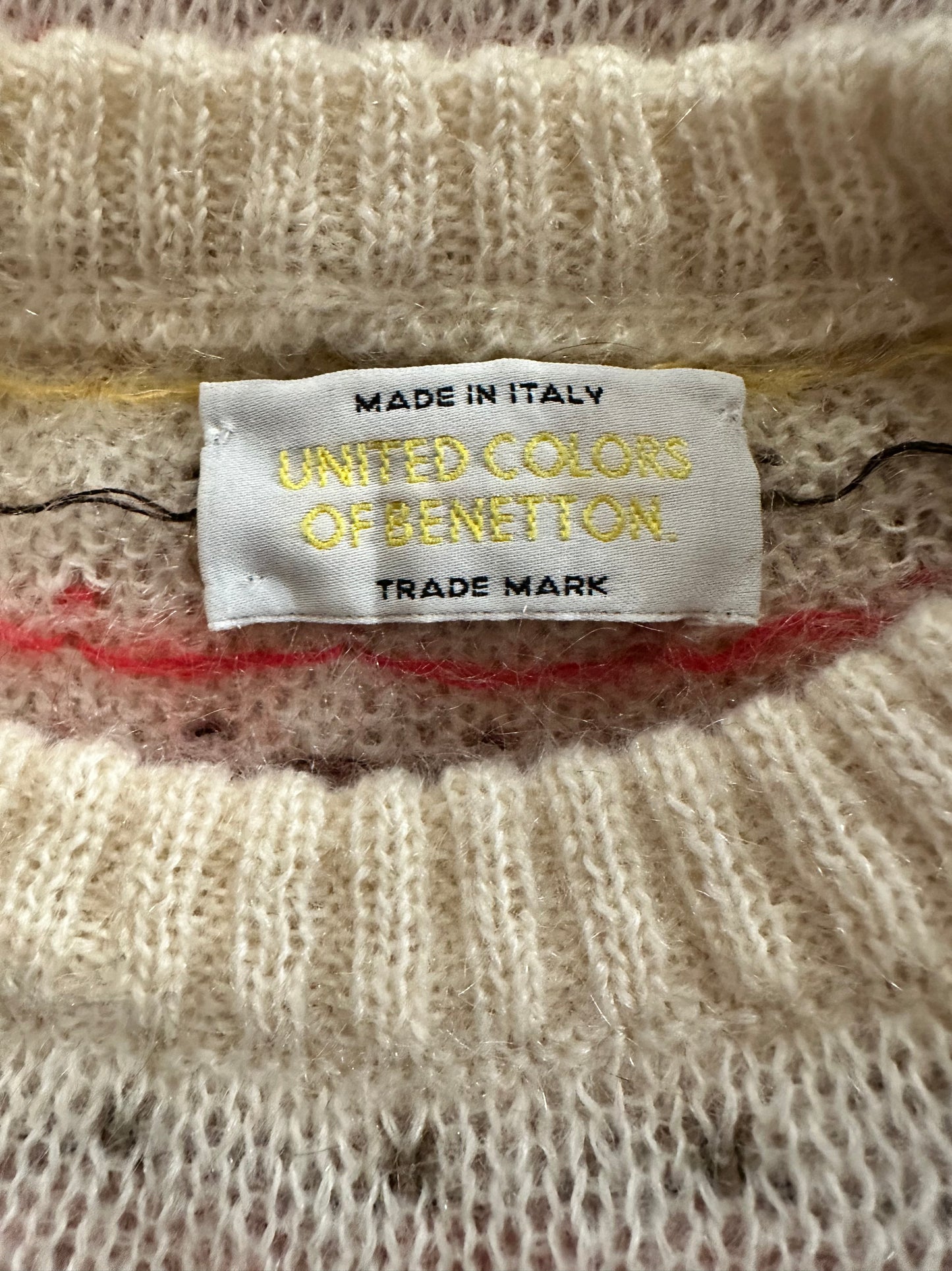 90s 'United Colors Of Benetton' Knit Sweater / Medium