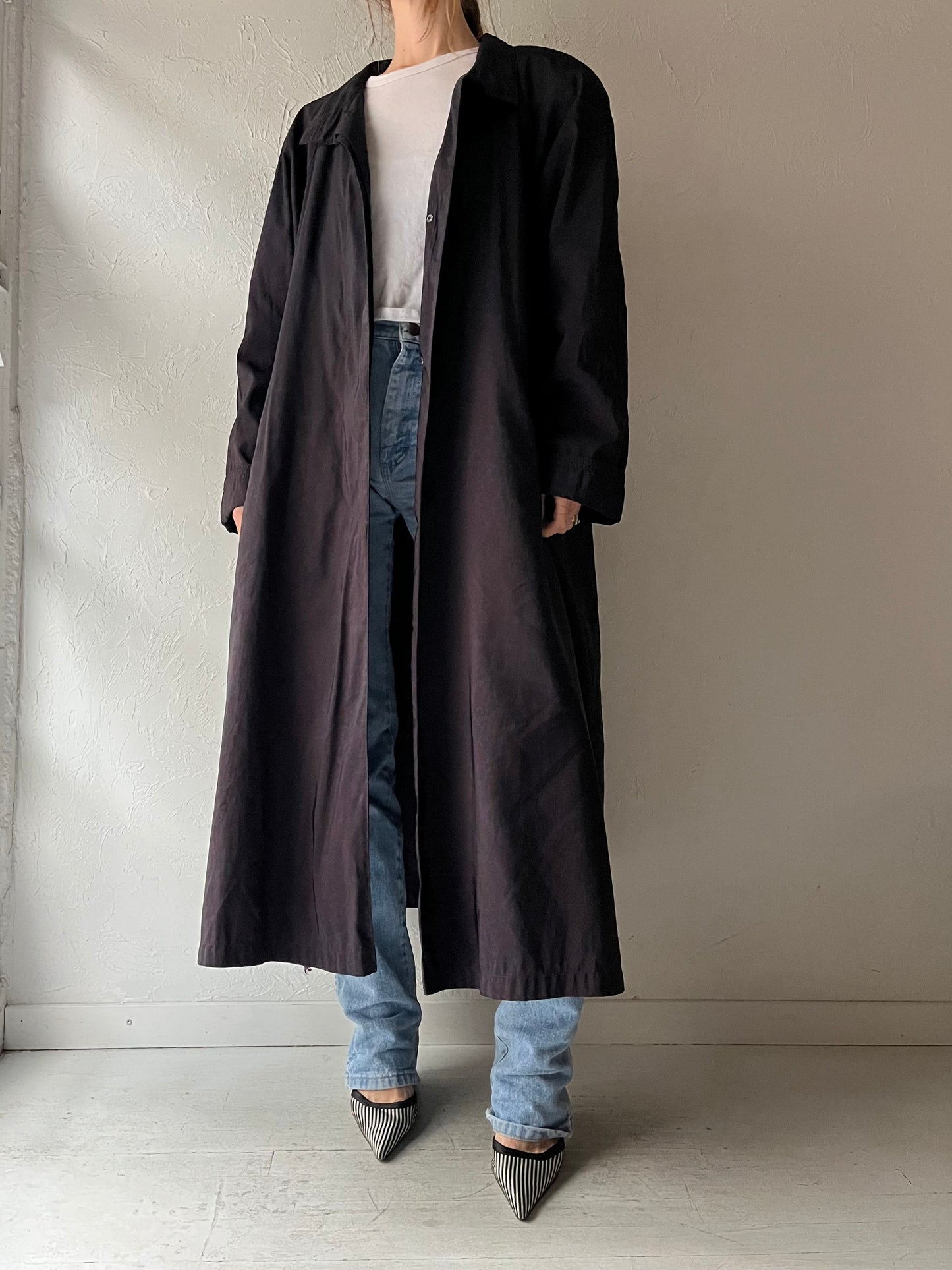 90s ‘London Fog’ Purple Lined Trench Coat / Medium (Copy)