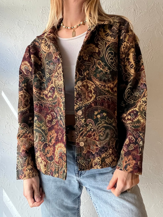 90s ‘Coldwater Creek’ Tapestry Jacket / Medium
