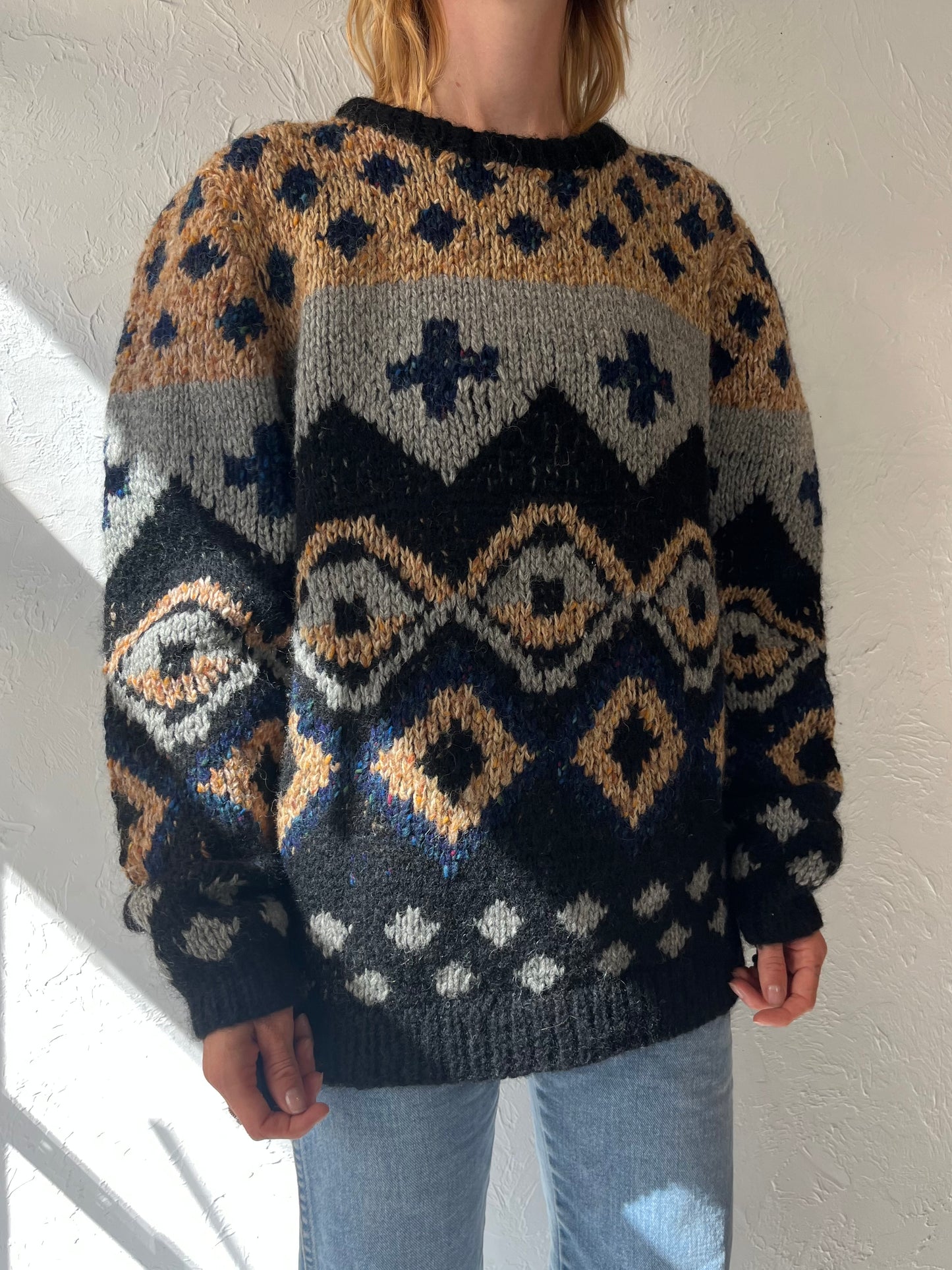 90s 'Rino Rossi' Wool Sweater / Medium