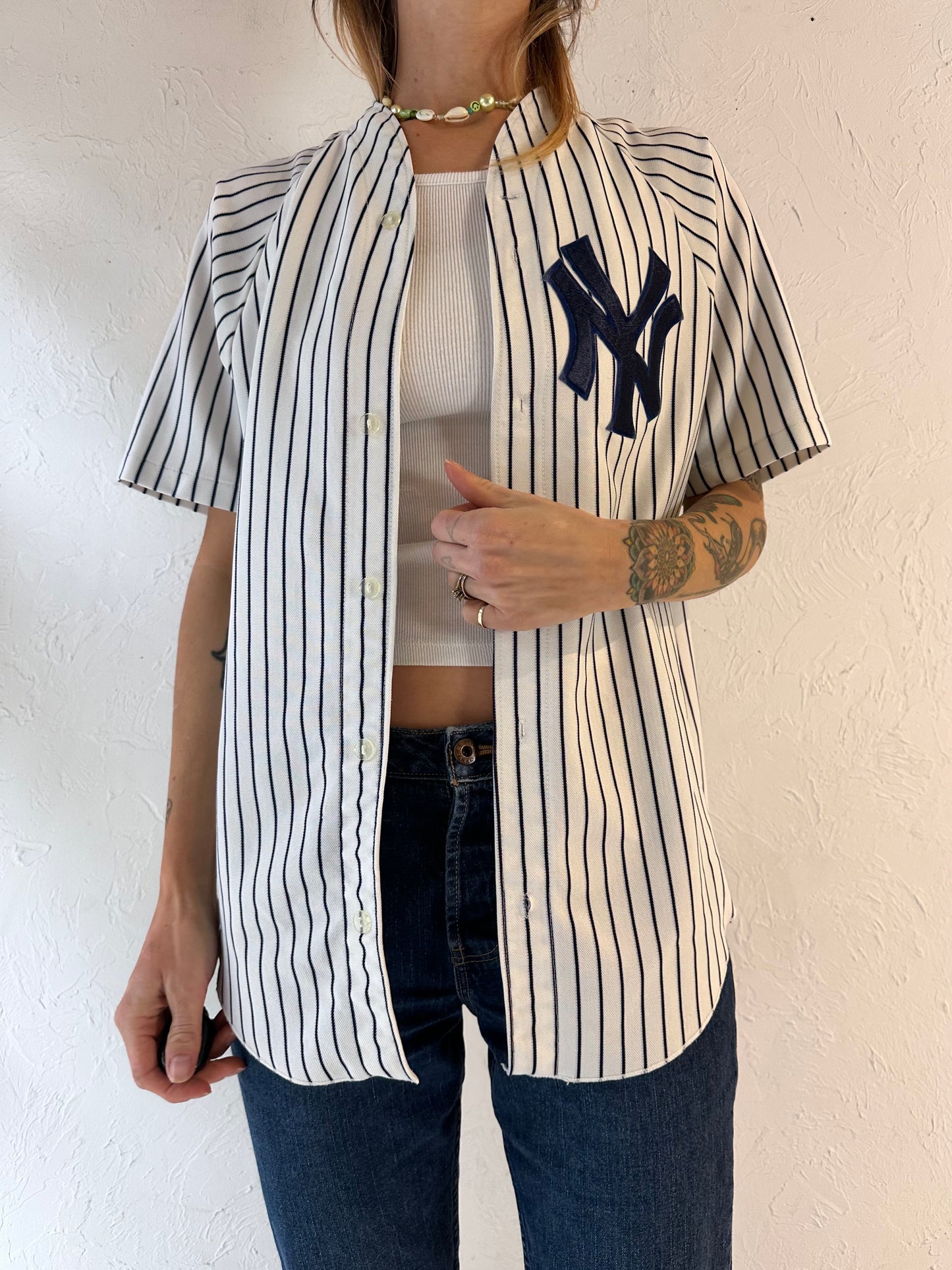 Vintage 'NY Yankees' Baseball Shirt / Medium