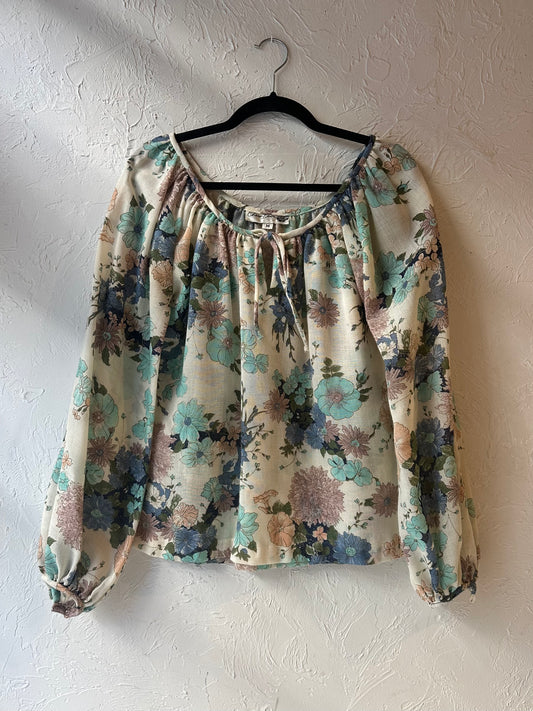 Vintage Floral Top / Medium