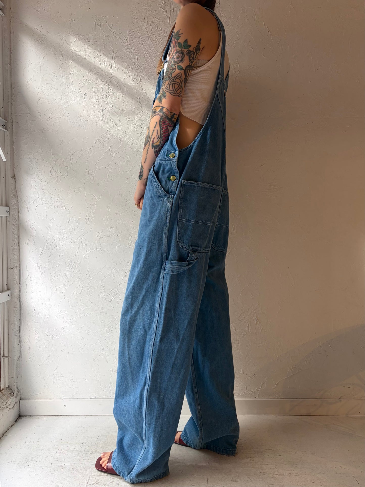 Y2k 'Liberty' Denim Overalls / Large