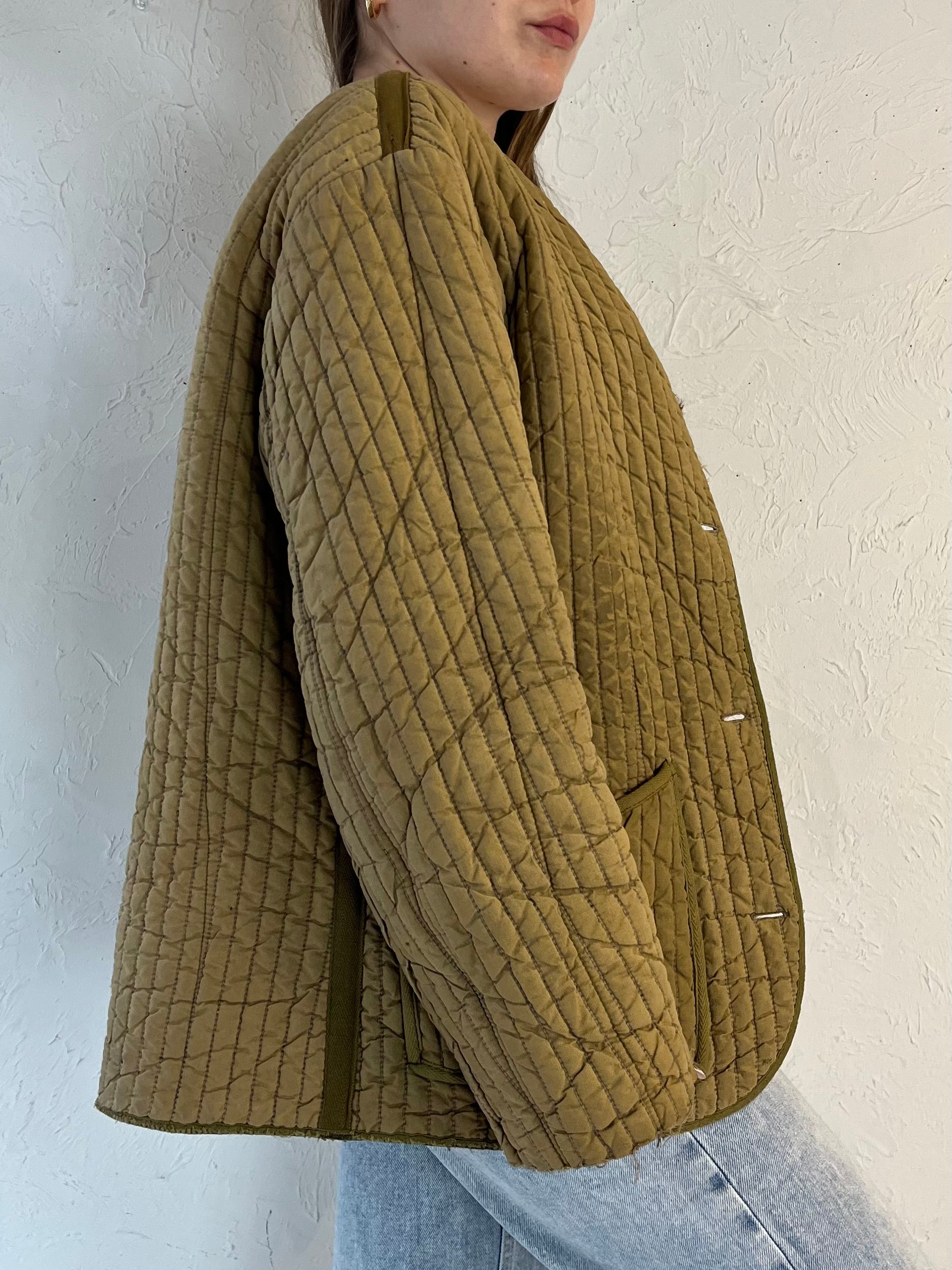 Vintage Quilted Liner Jacket / Medium