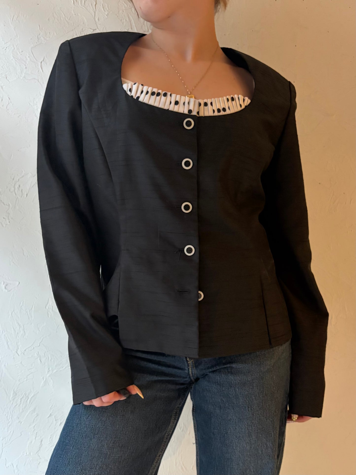 90s 'Danny & Nicole' Black Jacket / Medium