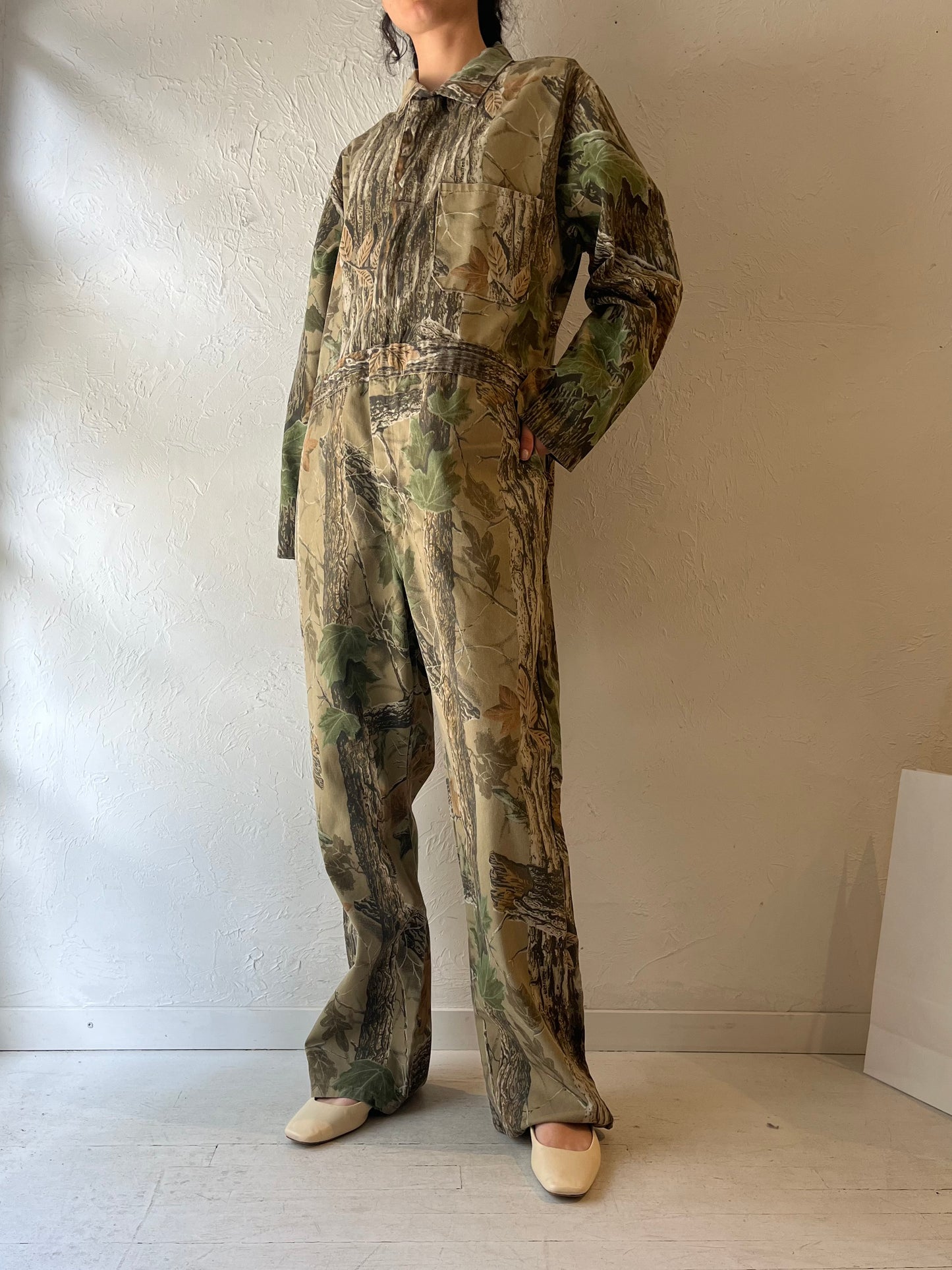 Y2K ‘Liberty’ Real Tree Camouflage Boiler Suit / Large
