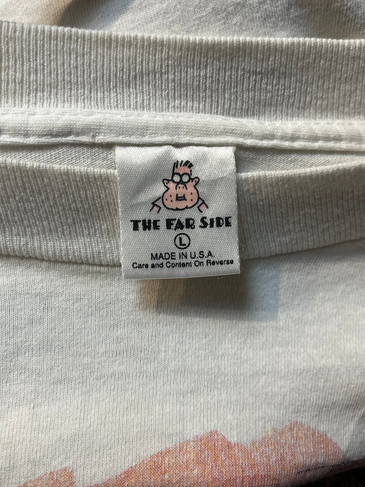 90s 'The Far Side' Graphic T Shirt / Single Stitch / Large