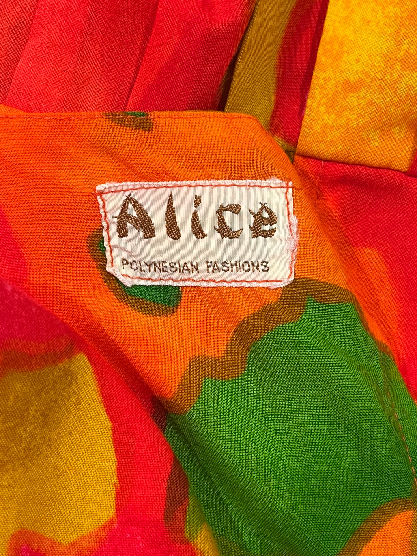 80s 'Alice' Neon Floral Drop Waist Dress / Medium