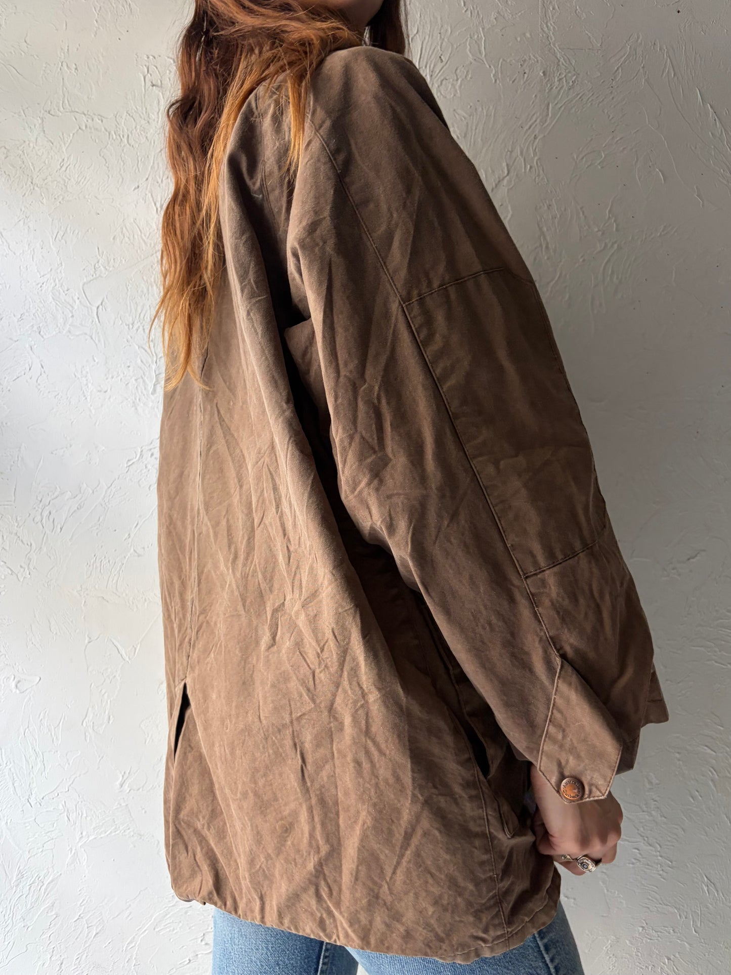 Vintage 'Australian Outback' Waxed Cotton Jacket / Small