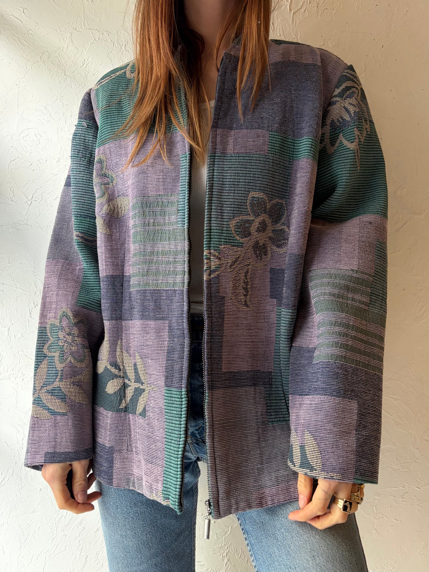 Y2k 'Alfred Dunner' Tapestry Jacket / XL