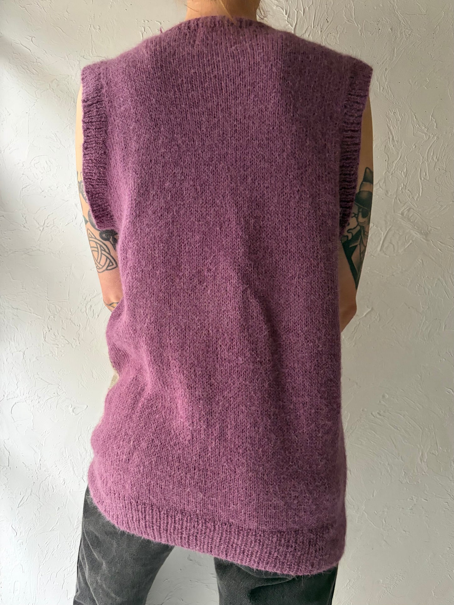 Vintage Alpaca Wool Acrgyle Vest / Large