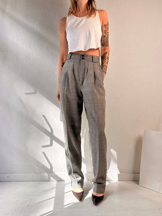 90s 'Annex' Gray Wool Trousers / Small
